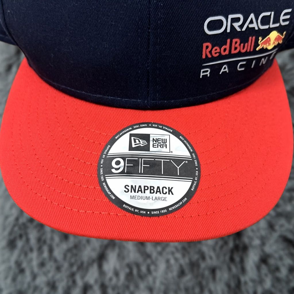 New Era New Era Oracle Red Bull Racing Snapback Trucker Hat Blue Medium Large Adjustable Cap Mens Boys Size ONE SIZE - 1 Thumbnail