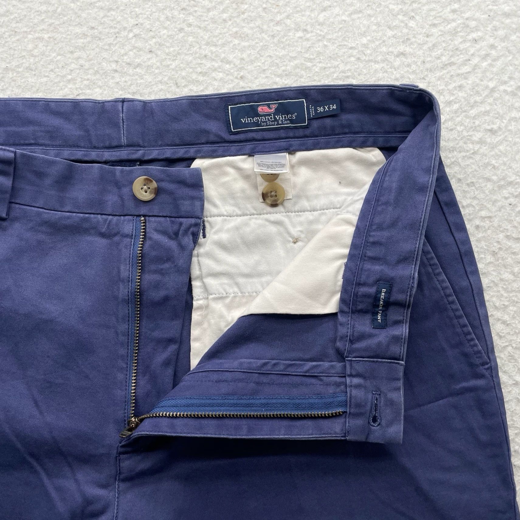 Vineyard Vines Vineyard Vines Breaker Pants Mens 36x34 Royal Blue Chino Stretch Preppy Golf Pants Mens Regular 36 Blue Size US 36 / EU 52 - 4 Thumbnail