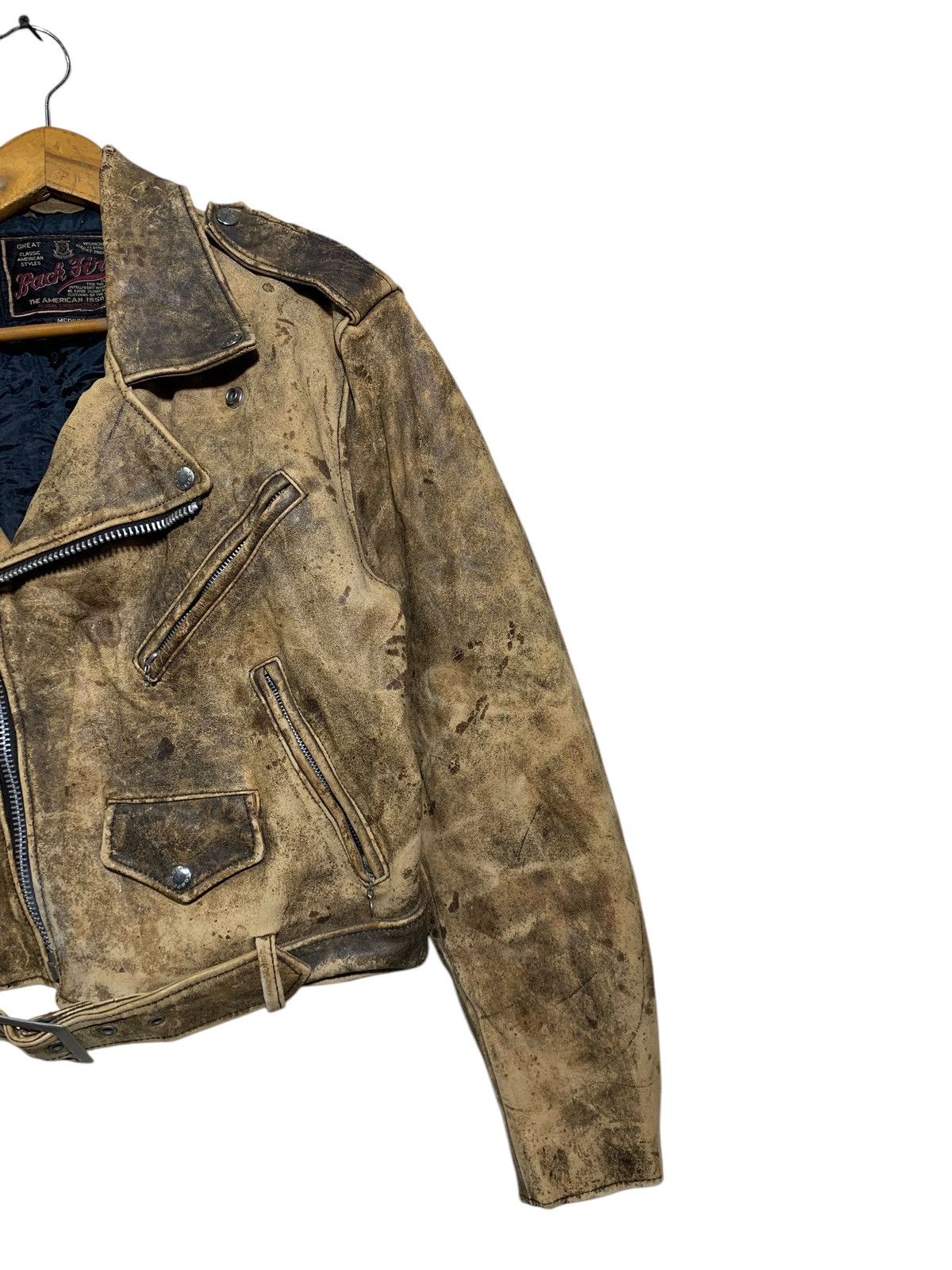 Genuine Leather 🔥BACK FIRE BIKERS LEATHER JACKETS Size US M / EU 48-50 / 2 - 3 Thumbnail