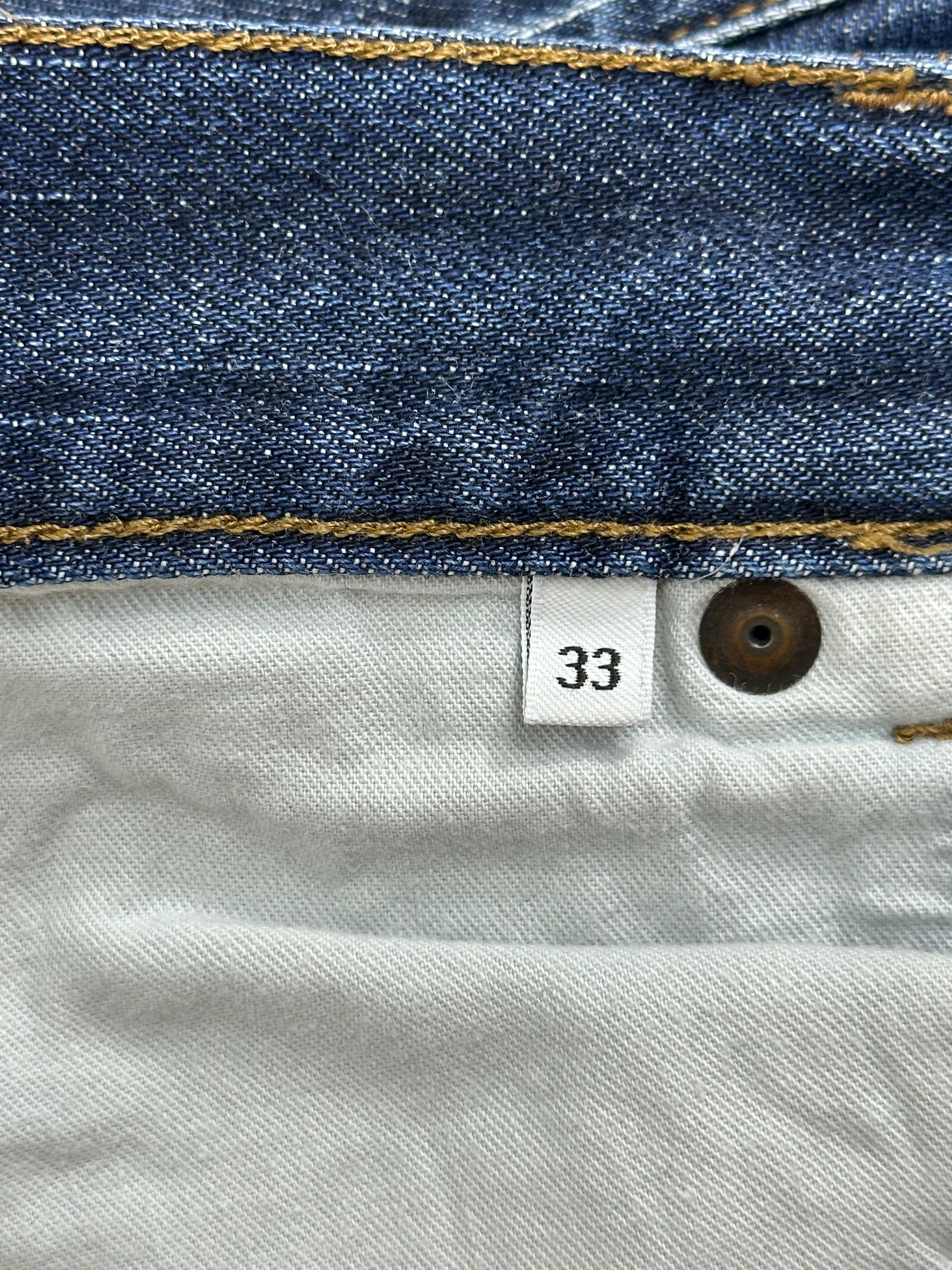 Prada CC000013 Prada Classic Fit Straight Jeans Washed Blue 33 Size US 33 - 10 Thumbnail