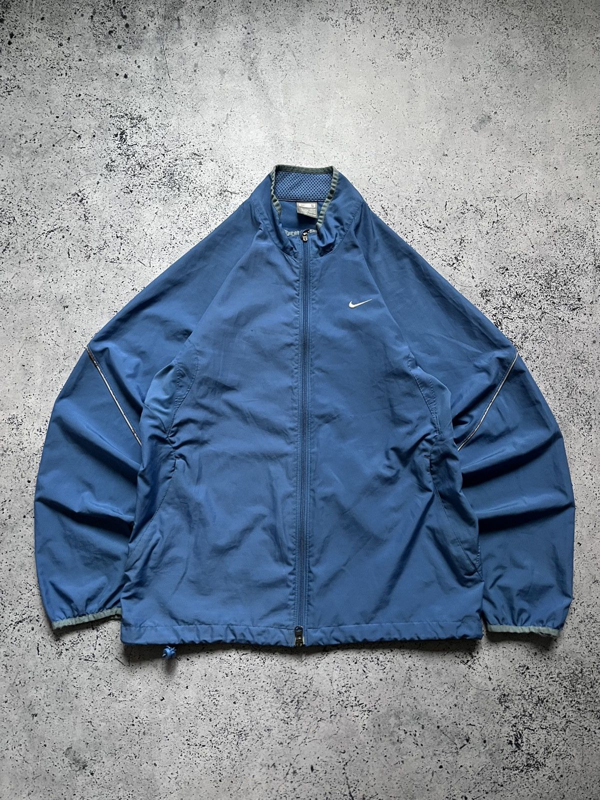 Nike Vintage Nike Drill Track Jacket Nylon Mini Swoosh Y2K USA Size US S / EU 44-46 / 1 - 1 Thumbnail