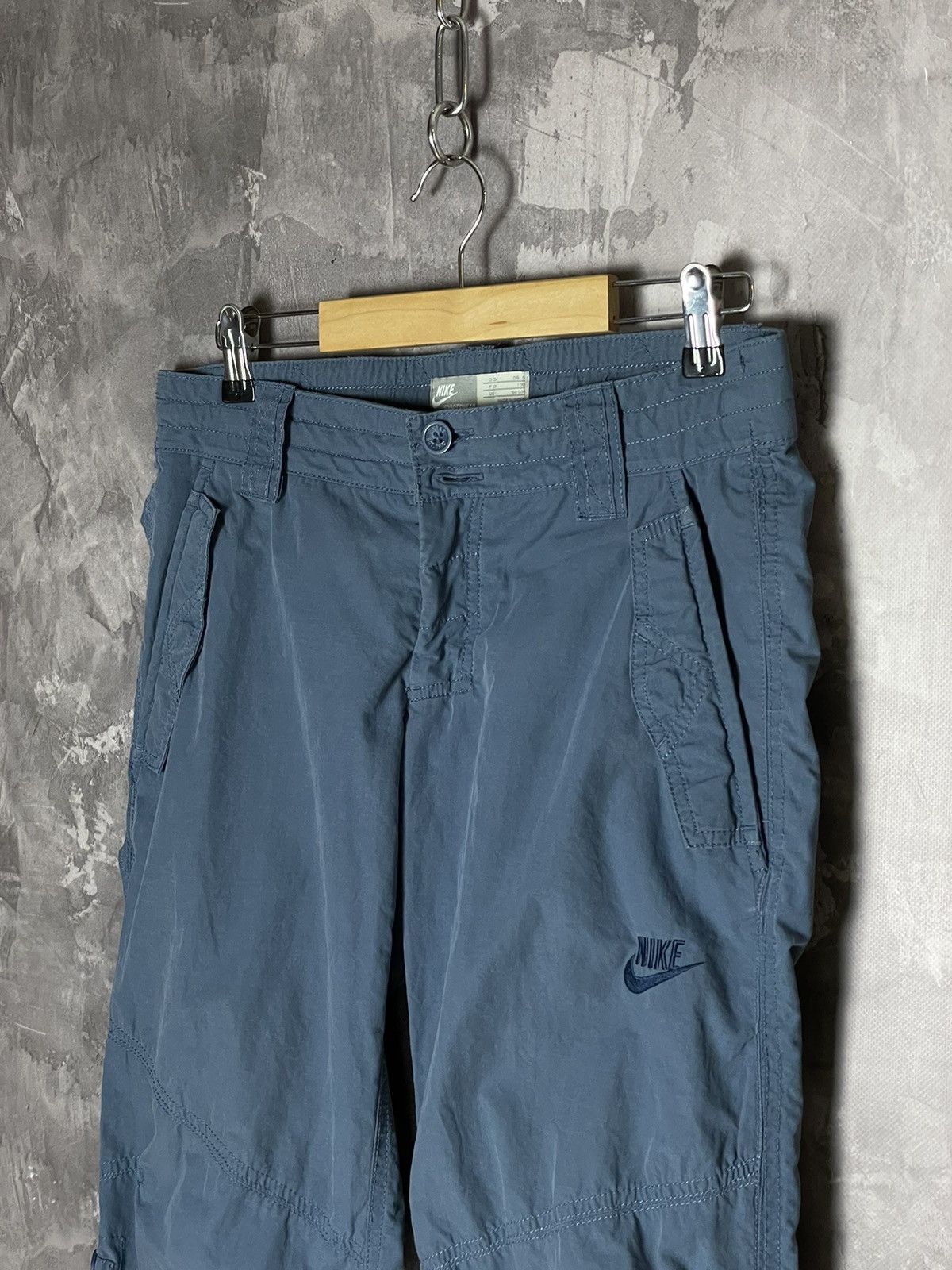 Nike × Vintage Vintage Nike Y2K Cargo Baggy Parachute Pants Size 34" / US 12 / IT 48 - 5 Thumbnail