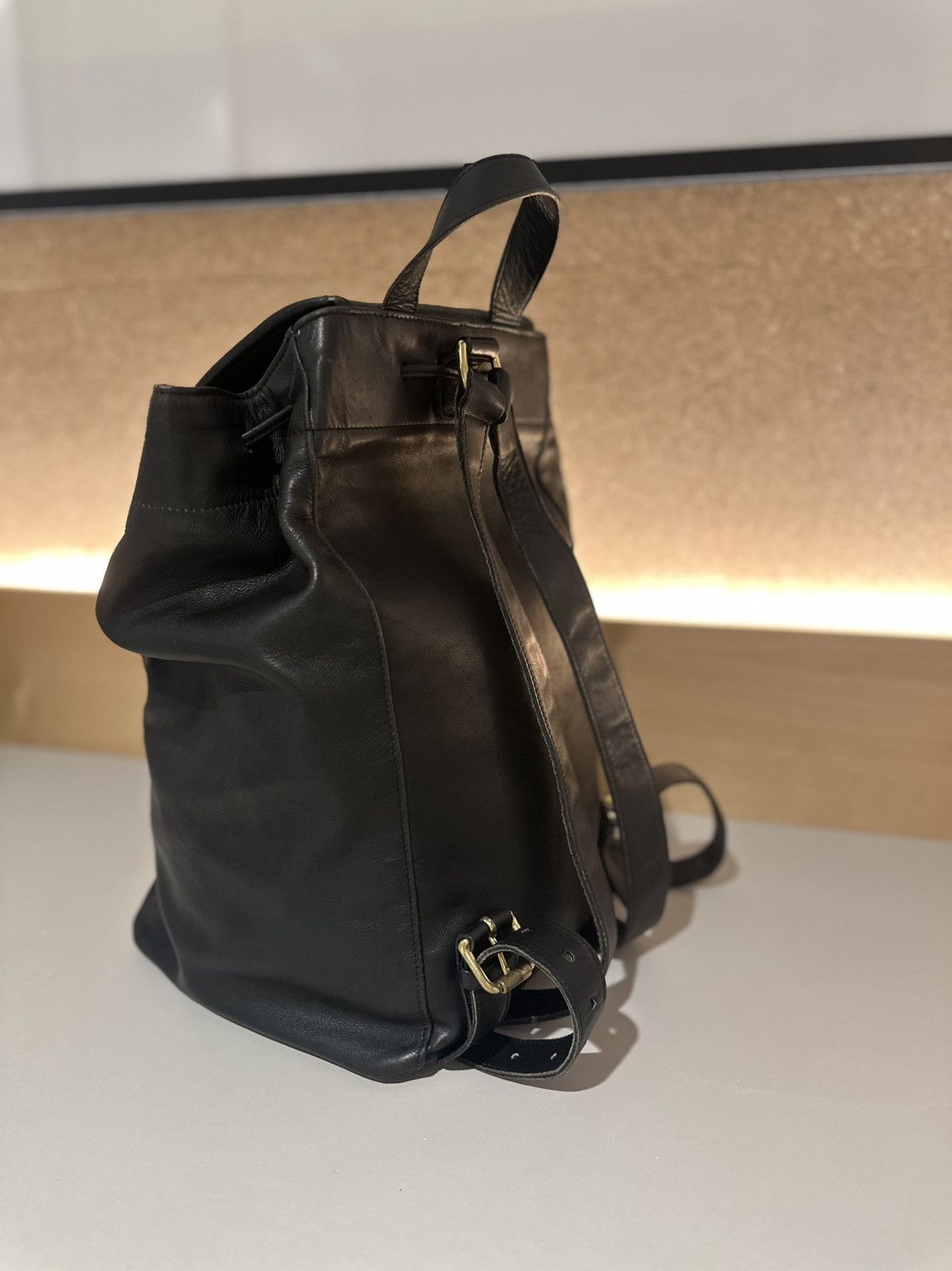 Coach Vintage Coach Backpack 329-305 Black Glovetanned Leather 90s Size ONE SIZE - 4 Thumbnail
