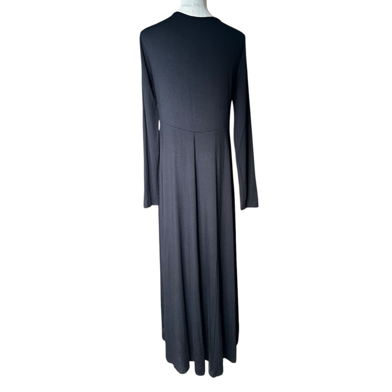 Other VELVET By Graham & Spencer Long Modal Jersey Dress Black L Size L / US 10 / IT 46 - 5 Thumbnail