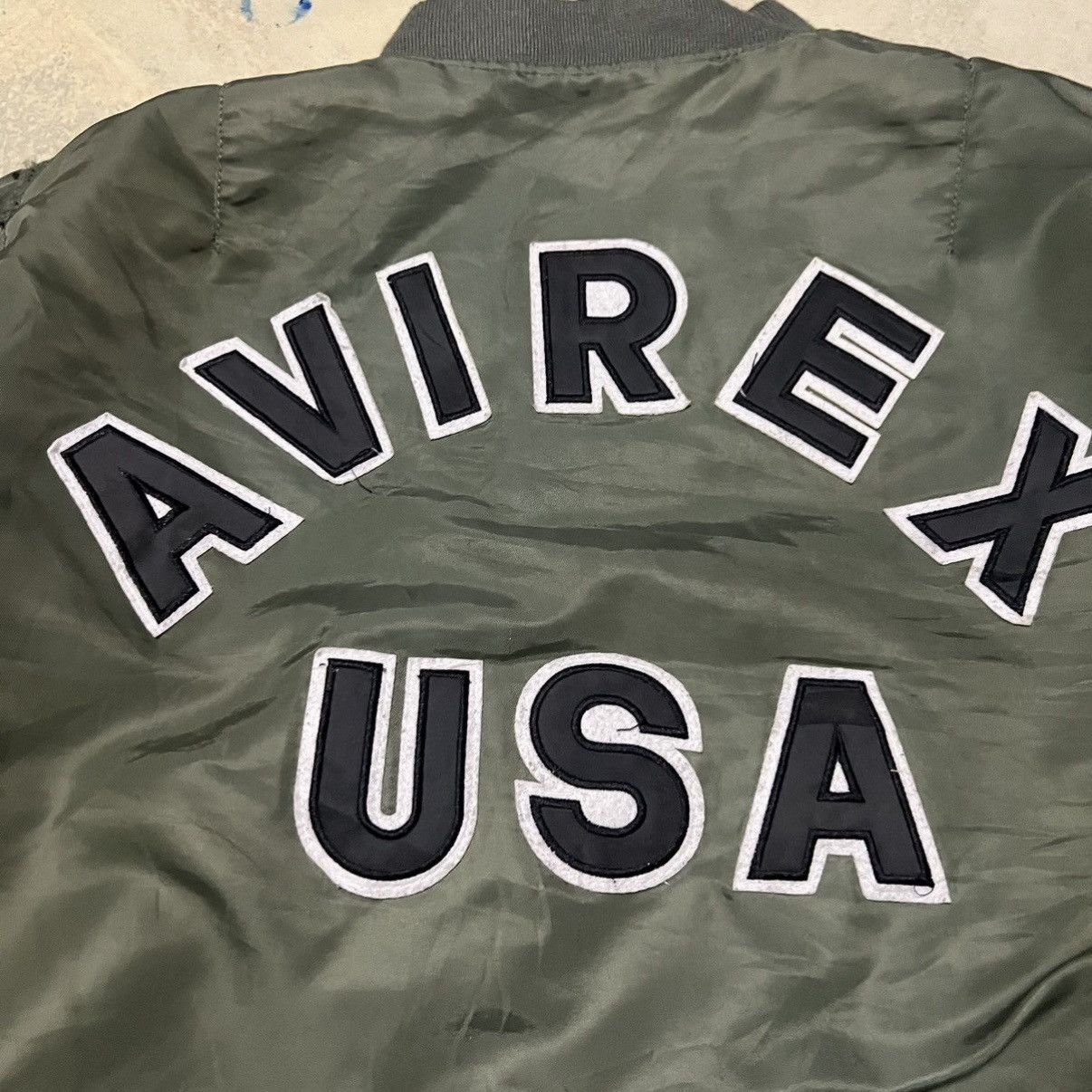 Avirex Vintage Avirex USA Big Logo Bomber Jacket Size US S / EU 44-46 / 1 - 18 Thumbnail