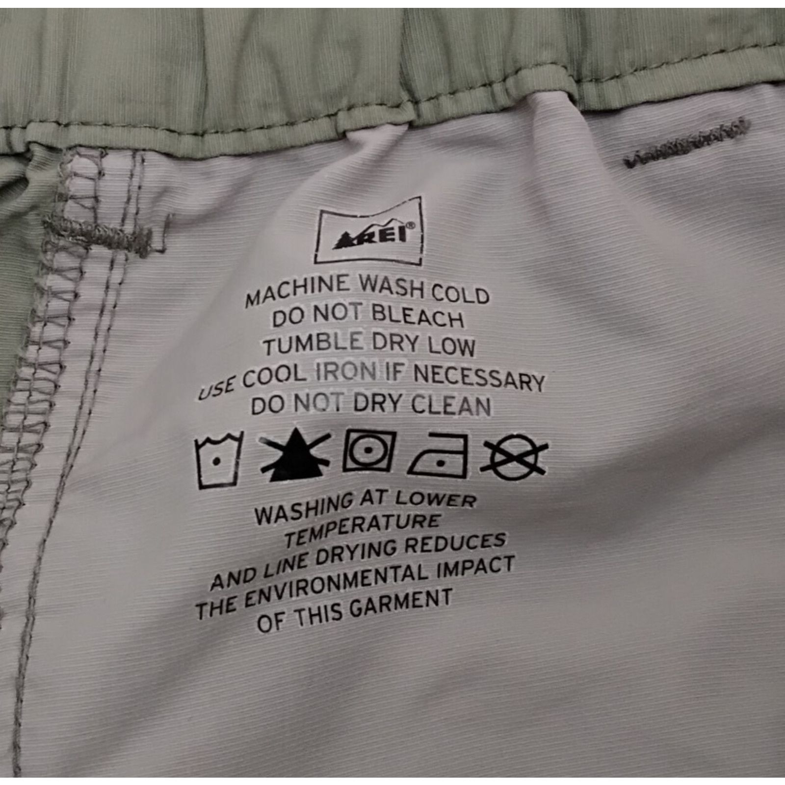 Rei REI Co-Op Convertible Zip-Off Pants Women's L (34x30) Green Size 34" / US 12 / IT 48 - 8 Thumbnail