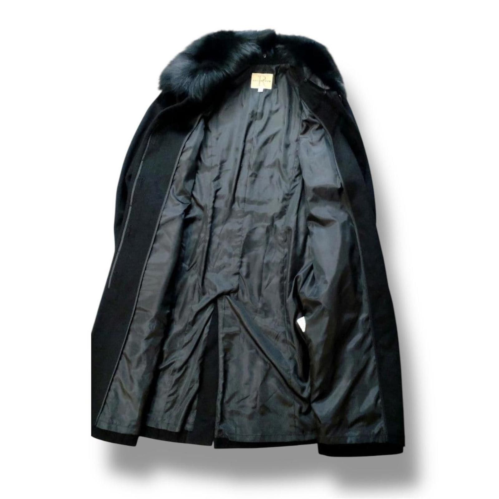 Other Real wool and fox fur whimsy goth wool coat jacket Size XS / US 0-2 / IT 36-38 - 3 Thumbnail