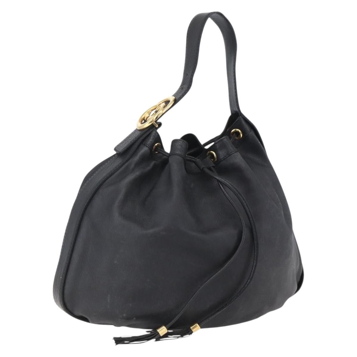 Gucci Gucci Interlocking Icon Drawstring Hobo Leather Size ONE SIZE - 1 Thumbnail