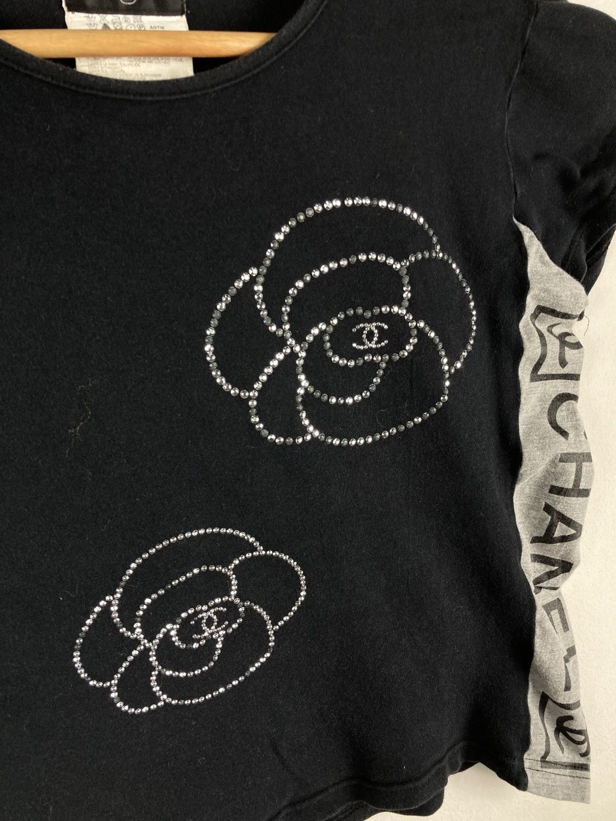 Chanel Chanel Boutique Flower Logo Crop Shirt Made in Italy Size S / US 4 / IT 40 - 6 Thumbnail
