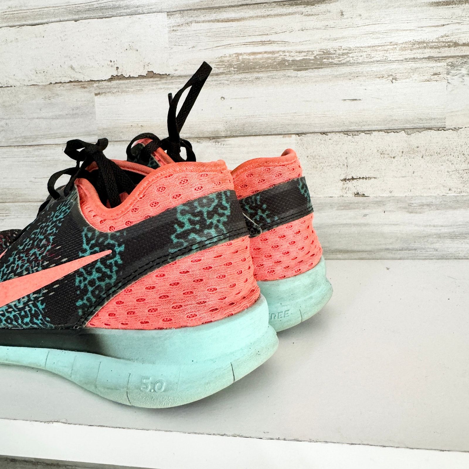 Nike Nike Free 5.0 TR Fir 5 Black/Orange/Teal Running Shoe 8.5 Size US 8.5 / IT 38.5 - 4 Thumbnail