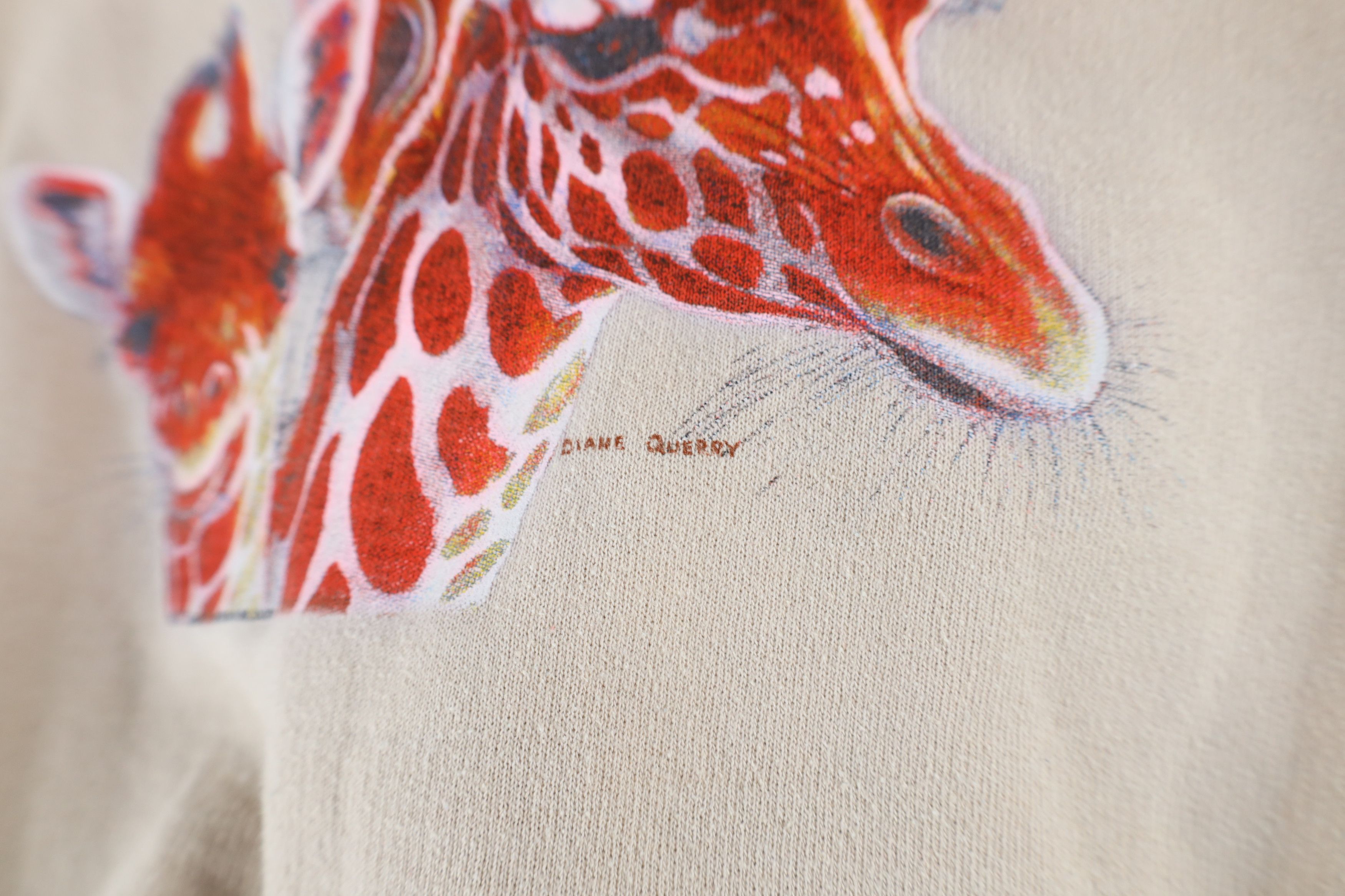 Vintage Vintage 90s Y2K Streetwear Giraffe Crewneck Sweatshirt Size L / US 10 / IT 46 - 6 Thumbnail