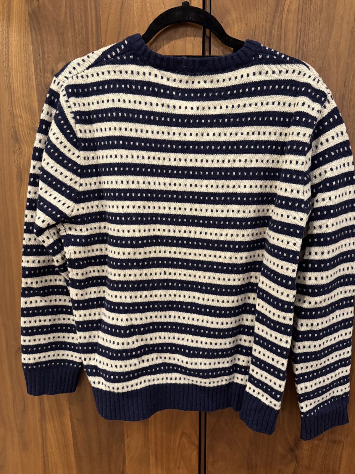 Gant Rugger GANT RUGGER NAVY AND CREAM SWEATER Size US L / EU 52-54 / 3 - 3 Thumbnail