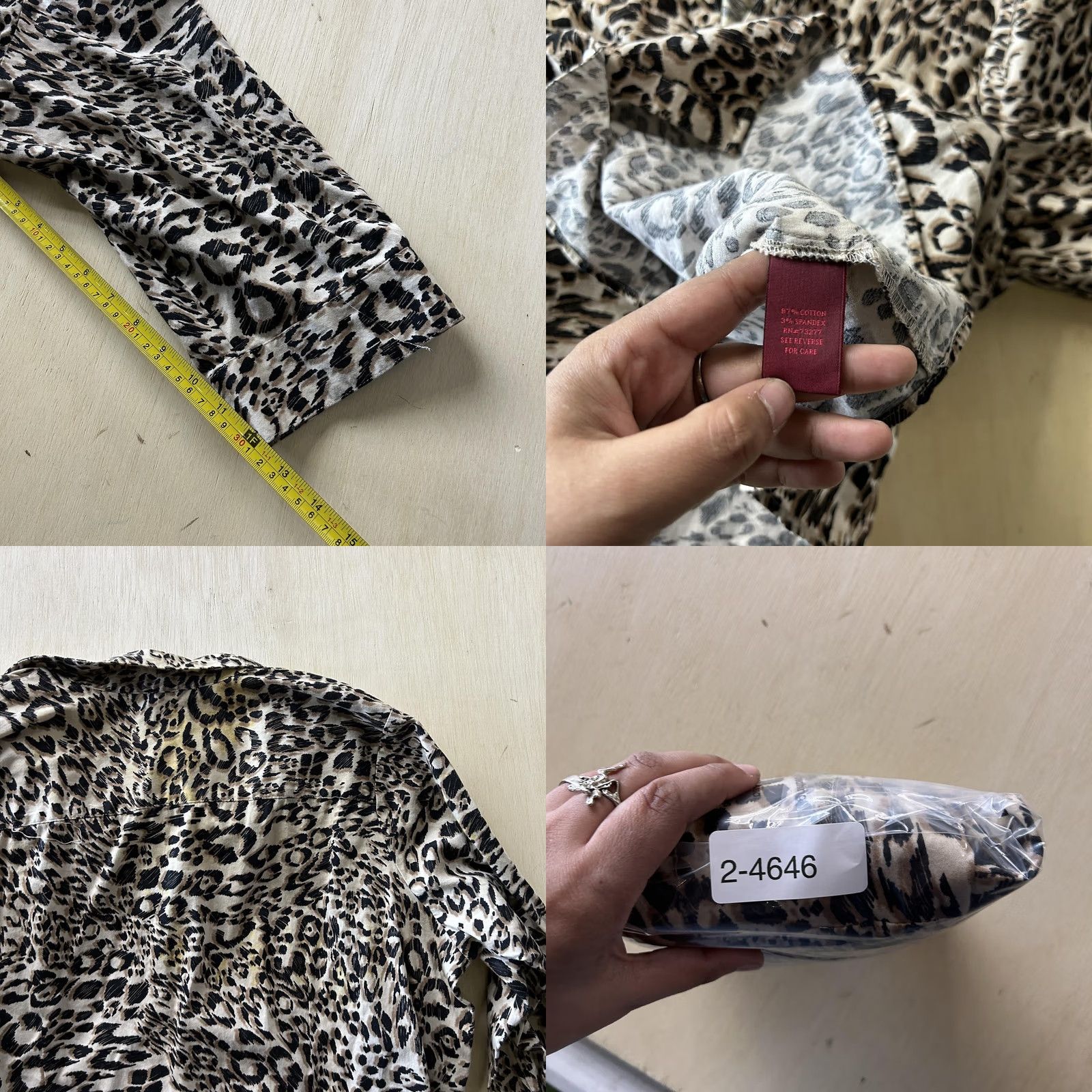 Vintage VINTAGE Y2K 212 Collection Button Up Shirt Womens 2X Brown Leopard Animal Print Shirt Size XXL / US 16-18 / IT 52-54 - 8 Thumbnail