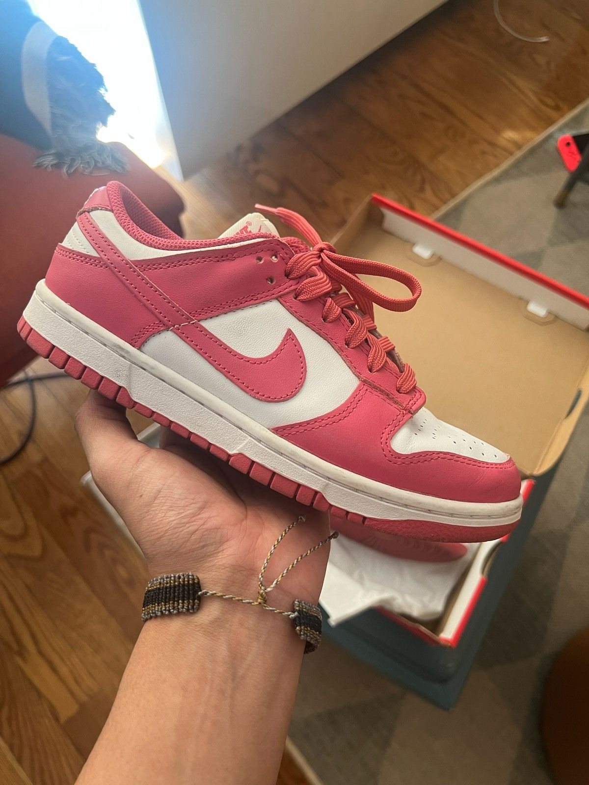 Nike Dunk Low Archeo Pink ( Women’s Sz 7) Size US 7 / IT 37 - 2 Thumbnail