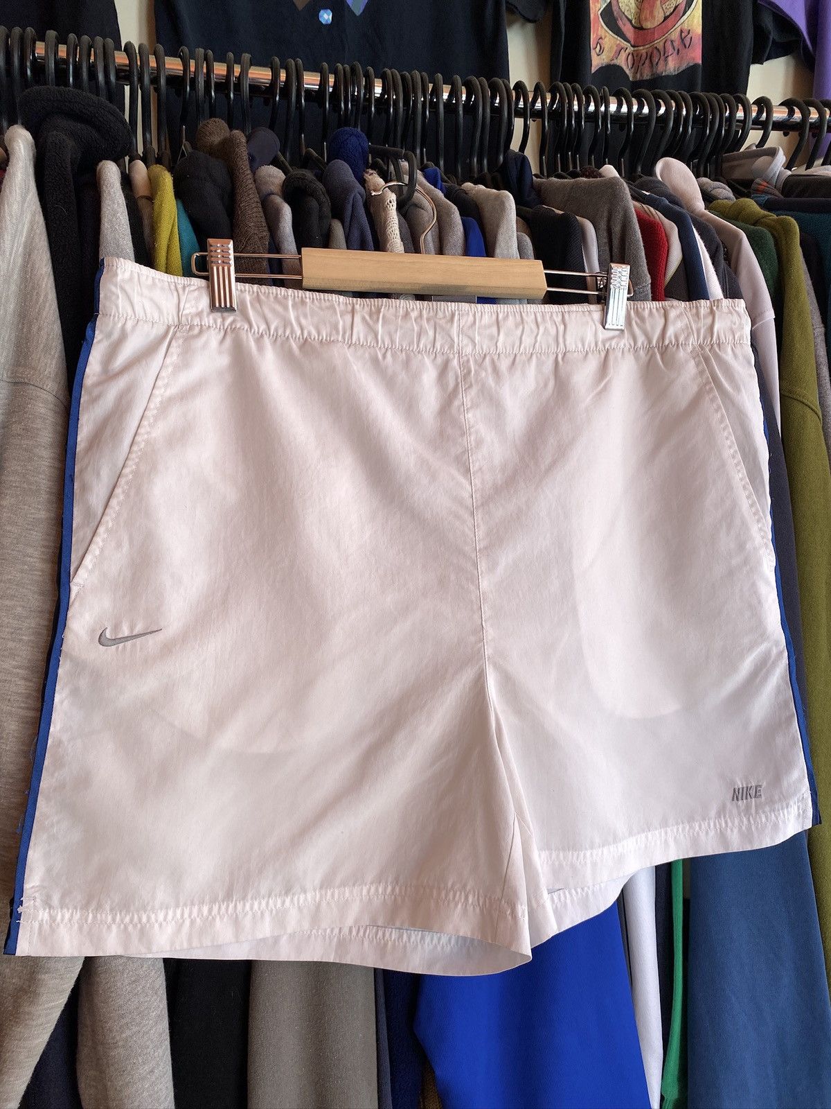 Nike VINTAGE NIKE WHITE SHORTS Y2k Size US 34 / EU 50 - 2 Thumbnail