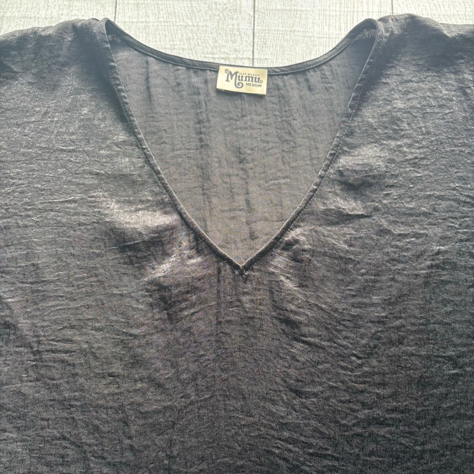 Show Me Your MuMu Show Me Your MuMu Black V-Neck Cap Sleeve Top Size Medium Size M / US 6-8 / IT 42-44 - 10 Thumbnail