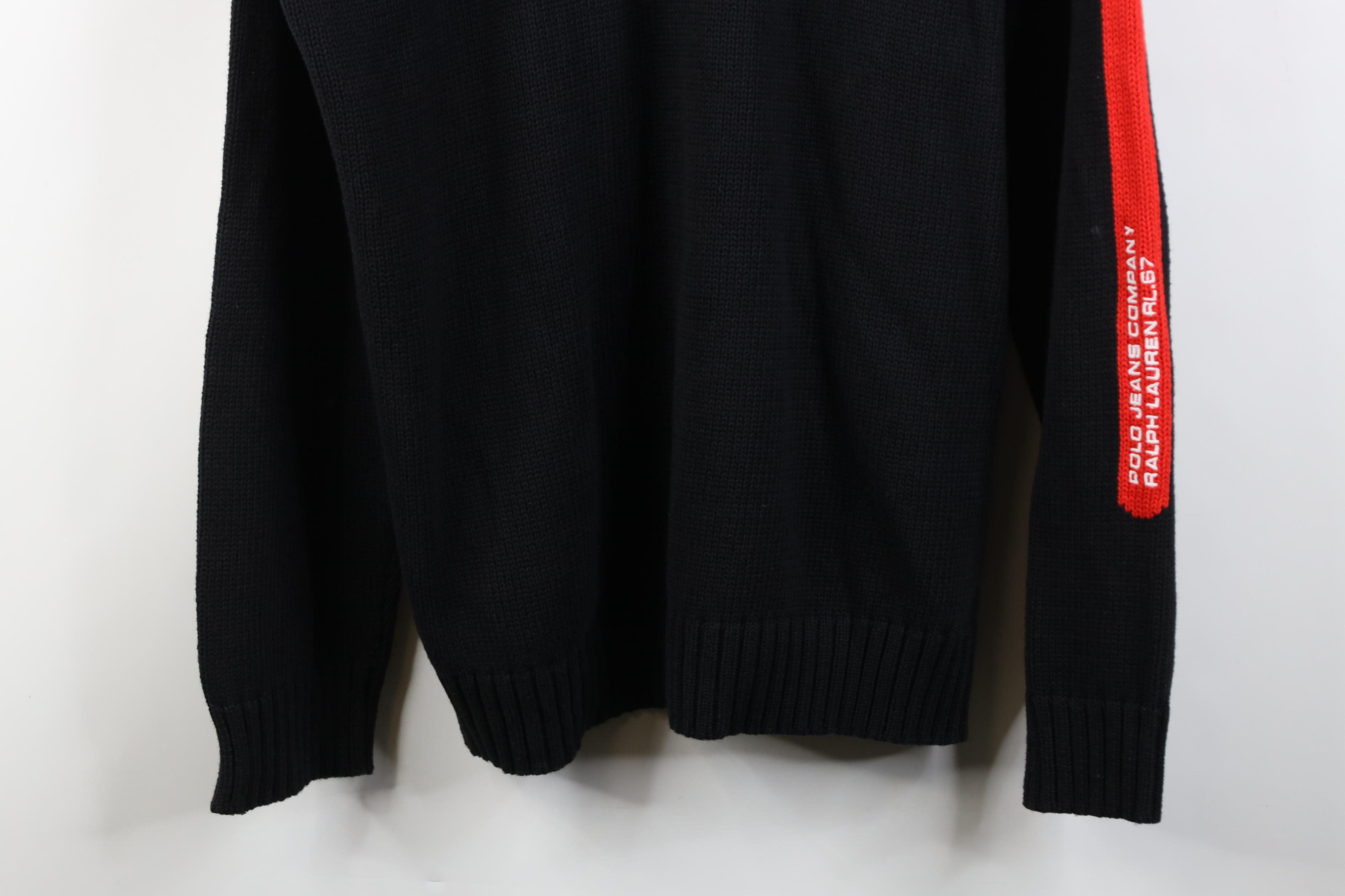 Polo Ralph Lauren Deadstock Vintage 90s Ralph Lauren Cotton Crewneck Sweater Size US XL / EU 56 / 4 - 3 Thumbnail