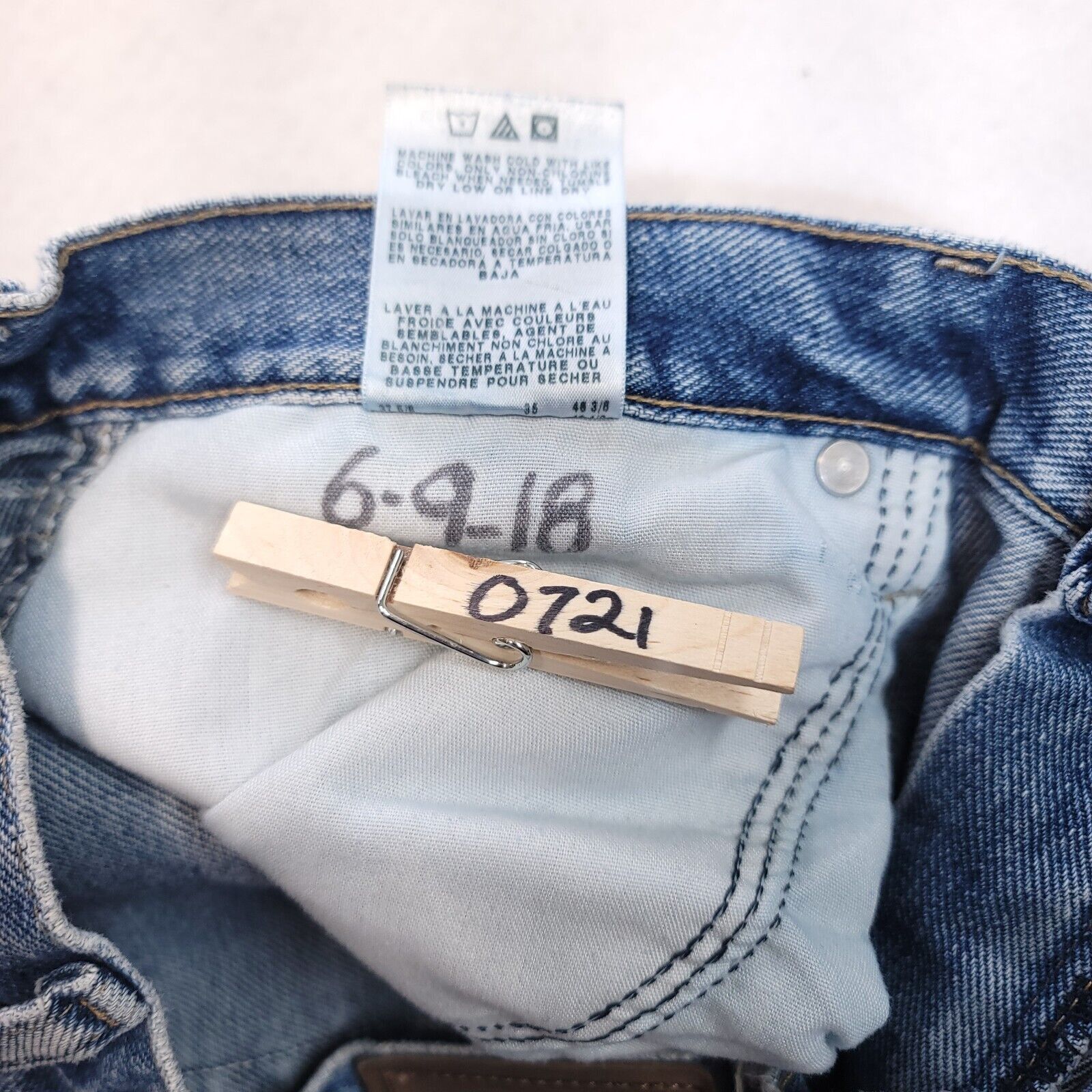 Wrangler Wrangler Casual Denim Medium Wash Jeans Mens Size 36x34 Blue Size US 36 / EU 52 - 5 Thumbnail