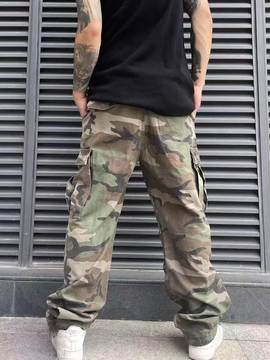 Japanese Brand × Vintage Camouflage Vintage Straight Leg Casual Pants C Size US 28 / EU 44 - 1 Thumbnail