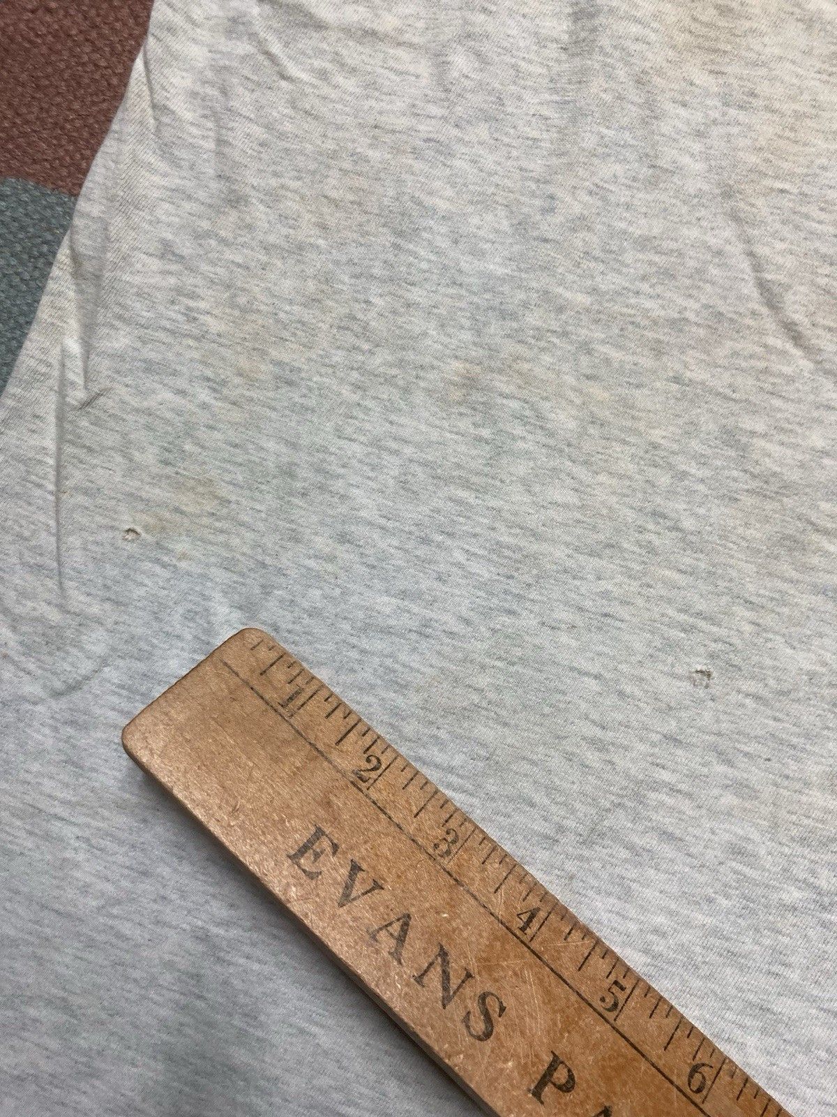 Fruit Of The Loom × Vintage 80s pocket t shirt fruit of the loom gray distressed medium Size US M / EU 48-50 / 2 - 3 Thumbnail