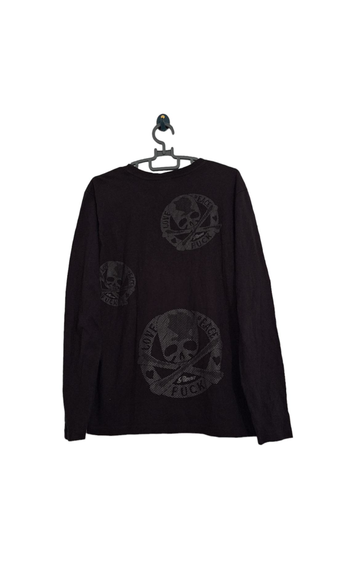 Roen long sleeve shirt 髑髏 bedrock Roen long sleeve shirt 髑髏