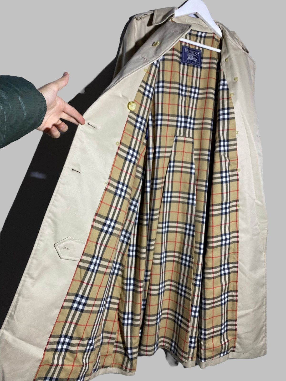 Burberry × Burberry Prorsum Burberrys Double Breasted Nova Check Trench Coat Size US L / EU 52-54 / 3 - 13 Thumbnail