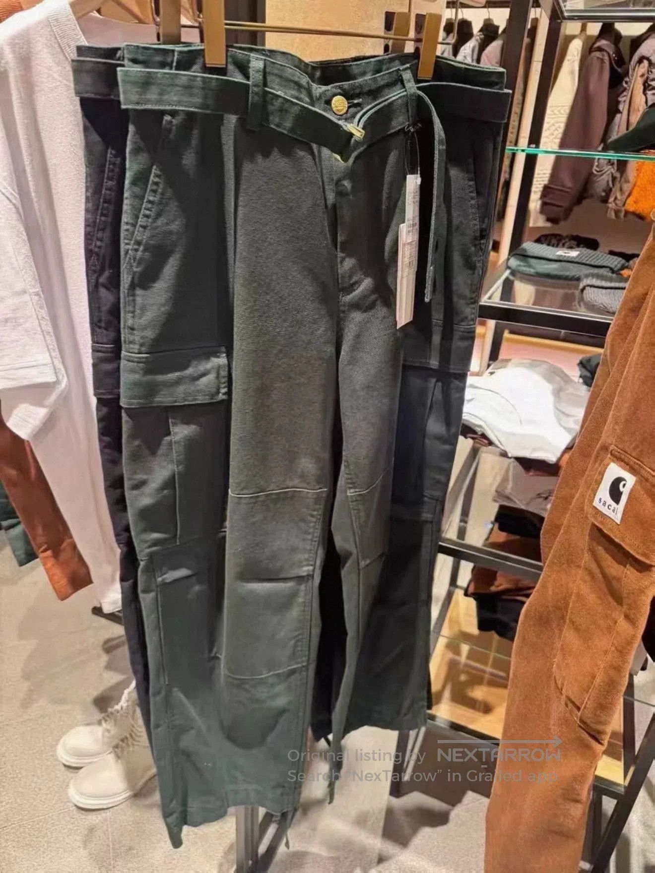 Sacai Black Cargo Pants with Belt and Multiple Pockets. Size US 30 / EU 46 - 7 Thumbnail