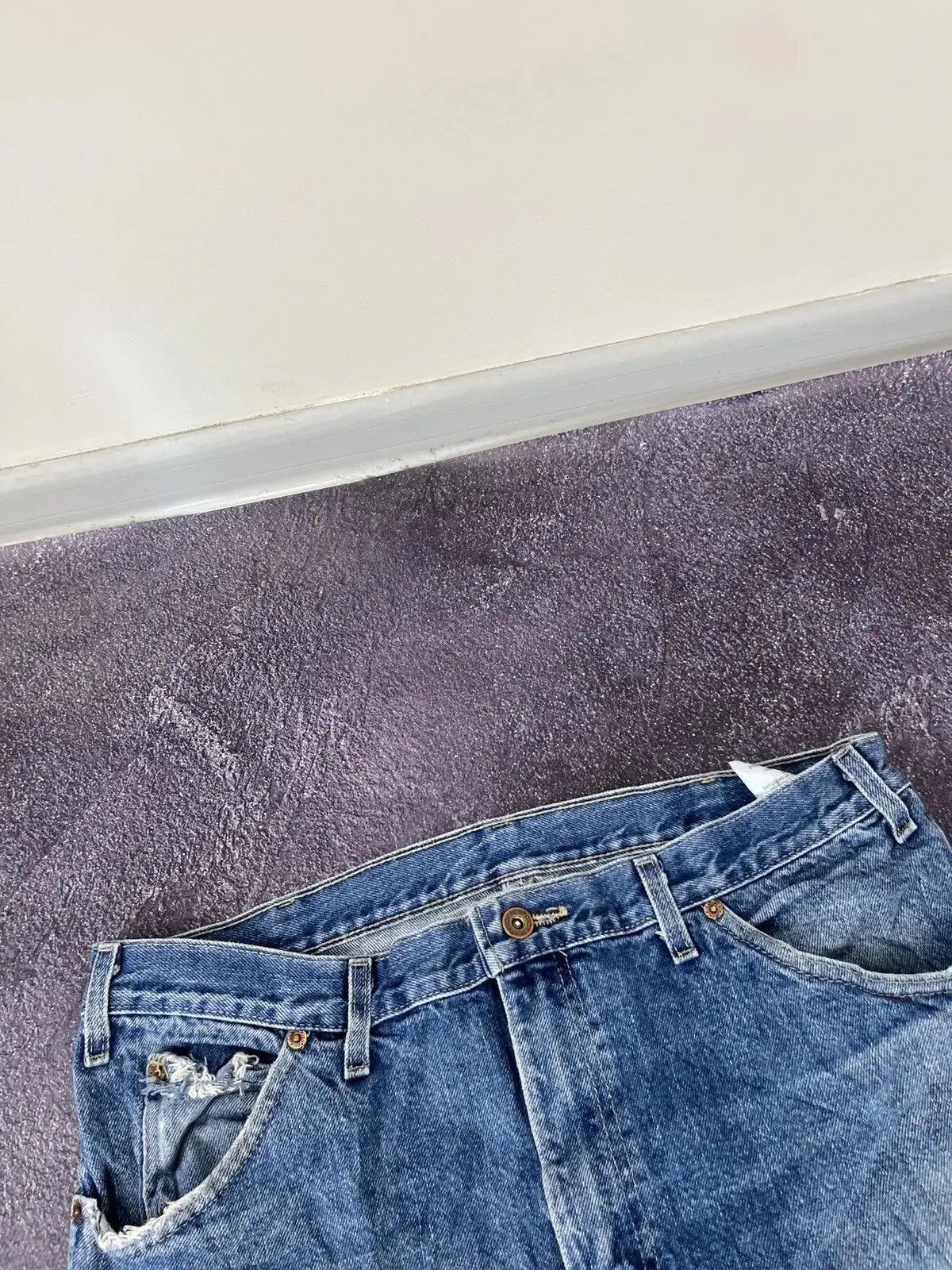 Dickies × Vintage Vintage Dickies USA Faded Blue Work Denim Hype Jeans Size US 34 / EU 50 - 9 Thumbnail