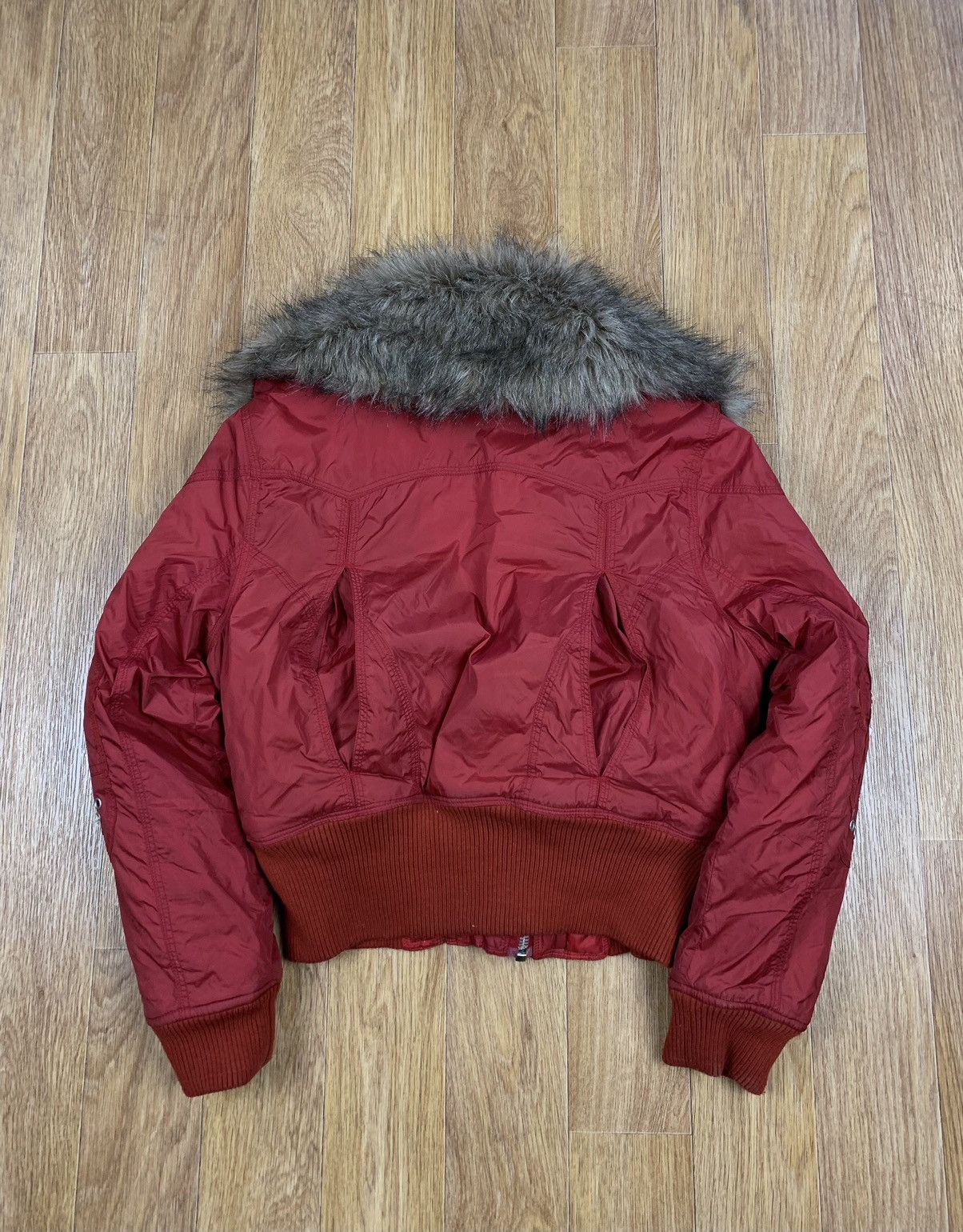 If Six Was Nine VTG IF SIX WAS NINE Style Puffer Bomber Jacket Fur Neck Size S / US 4 / IT 40 - 8 Thumbnail