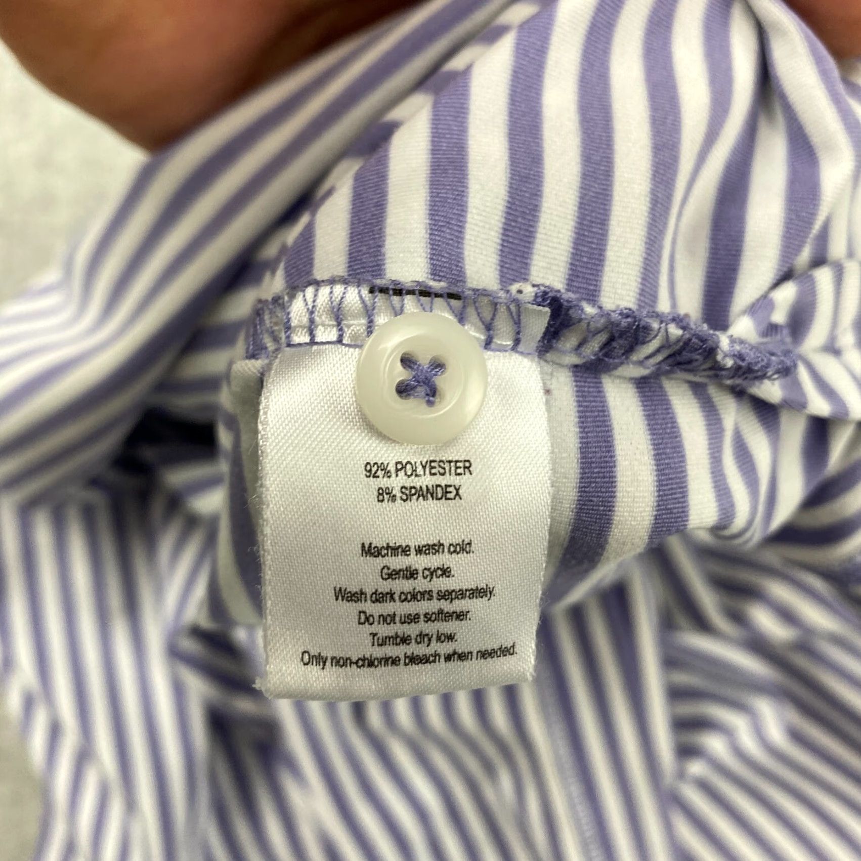 UNTUCKit UNTUCKit Shirt Mens XXL Cronos Golf Stretch Striped Purple Polo Size US XXL / EU 58 / 5 - 7 Thumbnail