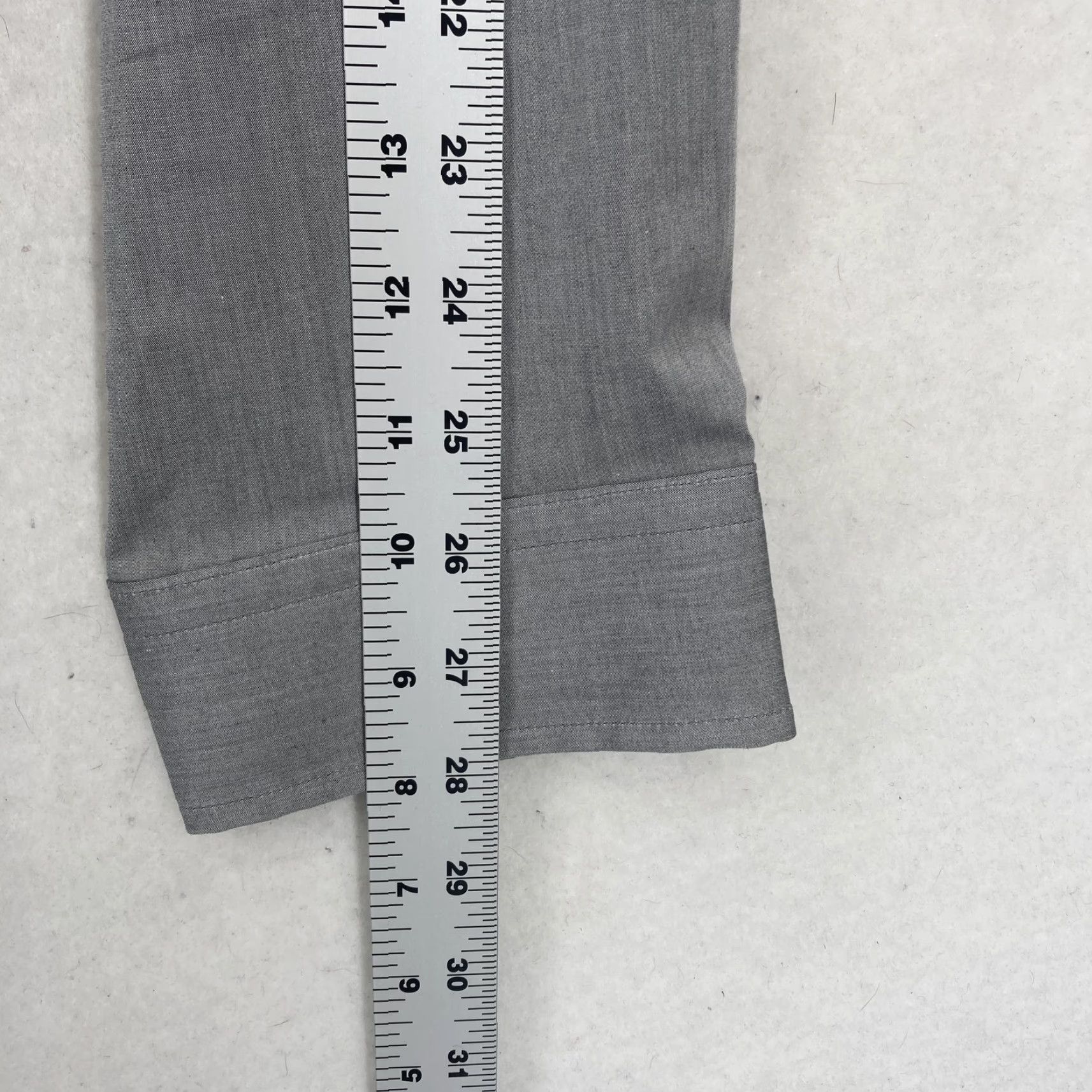 Express Express Mens Shirt 2XL Gray Dress Button Down Long Sleeve Office Casual Size US XXL / EU 58 / 5 - 6 Thumbnail