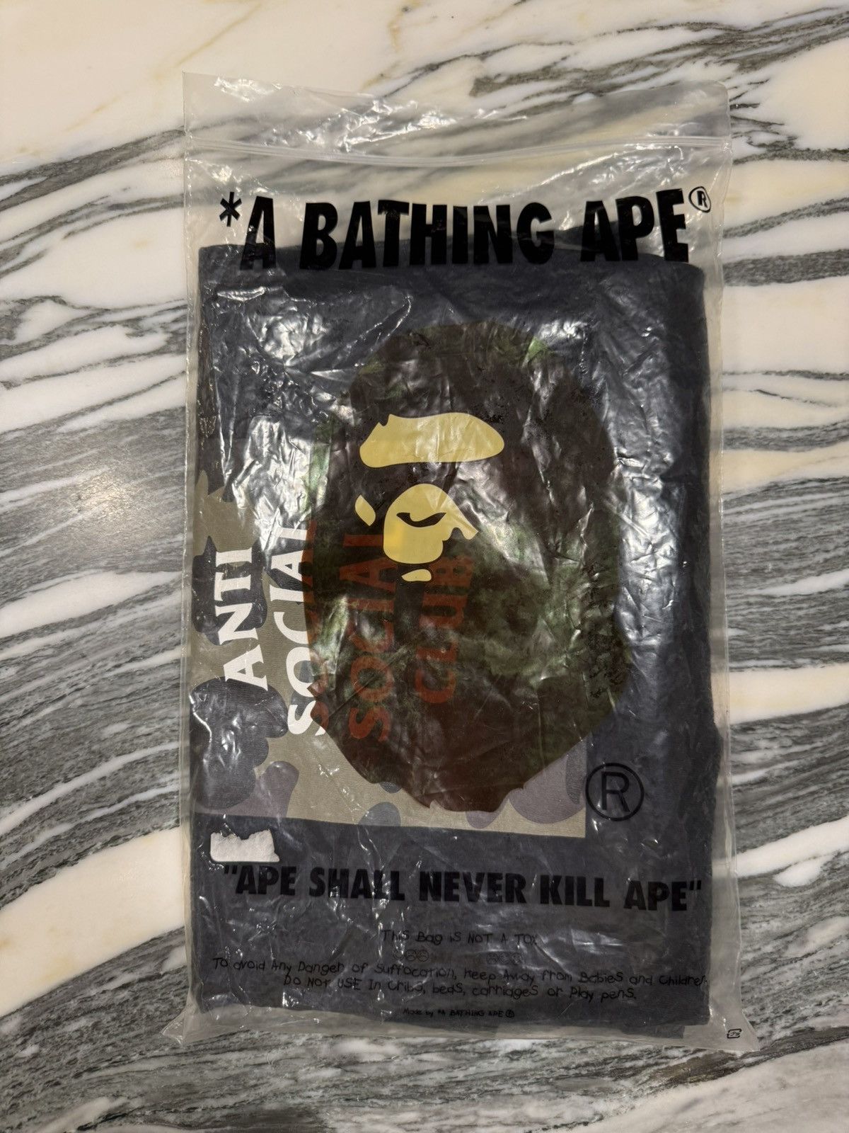 Anti Social Social Club × Bape BAPE X ASSC 1ST CAMO BOX TEE Size US L / EU 52-54 / 3 - 6 Thumbnail