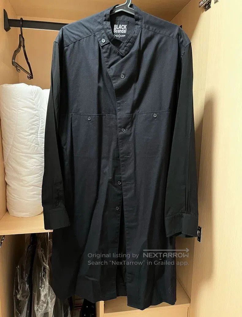 Yohji Yamamoto Yohji Yamamoto Black Long Sleeve Shirt Size US S / EU 44-46 / 1 - 2 Thumbnail