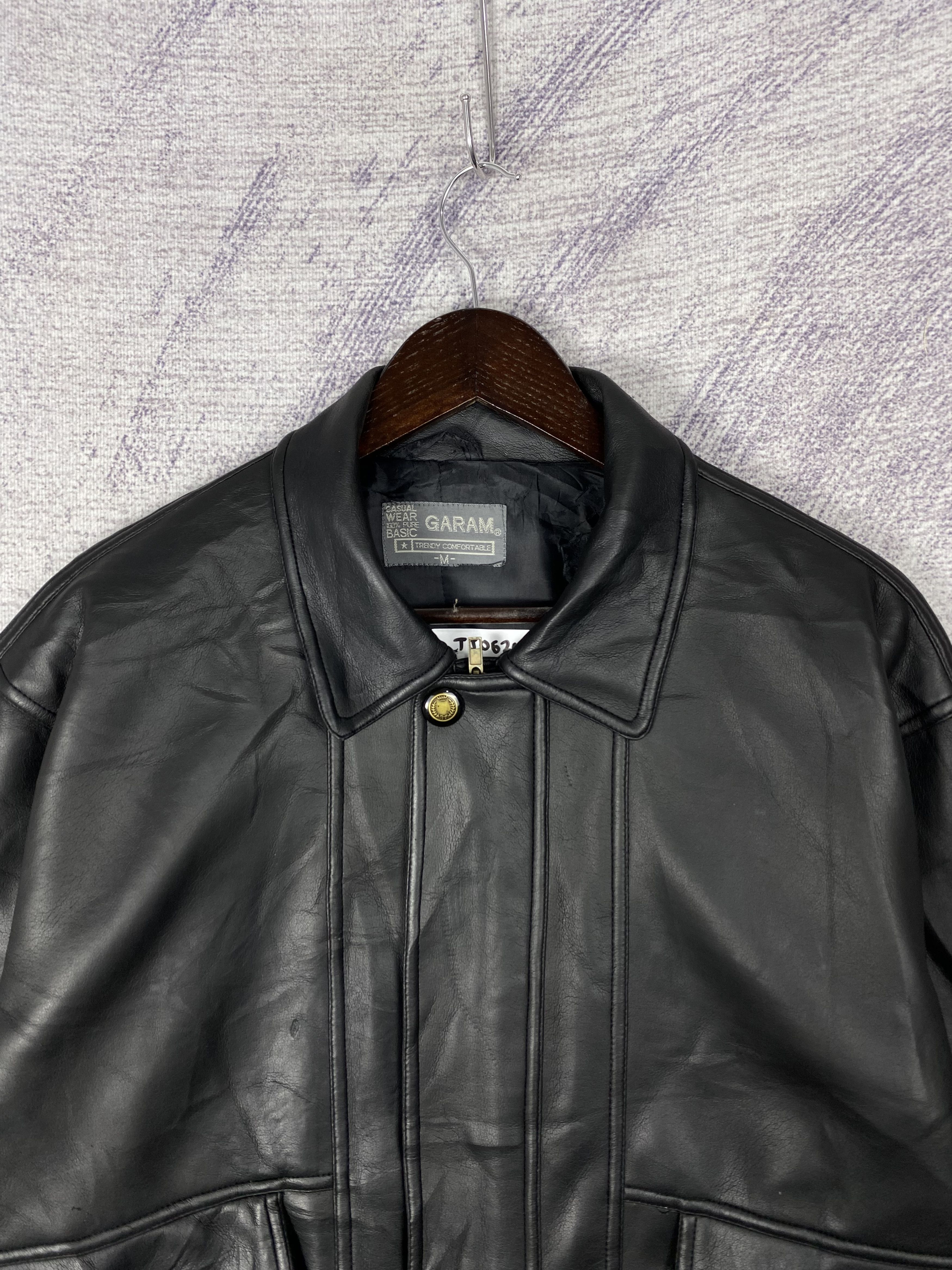 Japanese Brand Vintage Garam PVC Leather Black Jacket Size US M / EU 48-50 / 2 - 2 Thumbnail