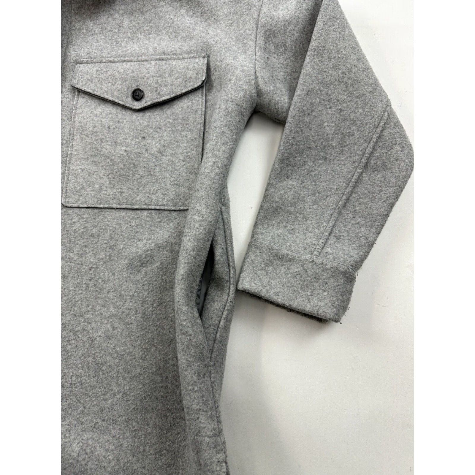 Banana Republic VINTAGE Banana Republic Jacket Womens Small Gray Button Up Coat Ladies Shacket Size S / US 4 / IT 40 - 2 Thumbnail