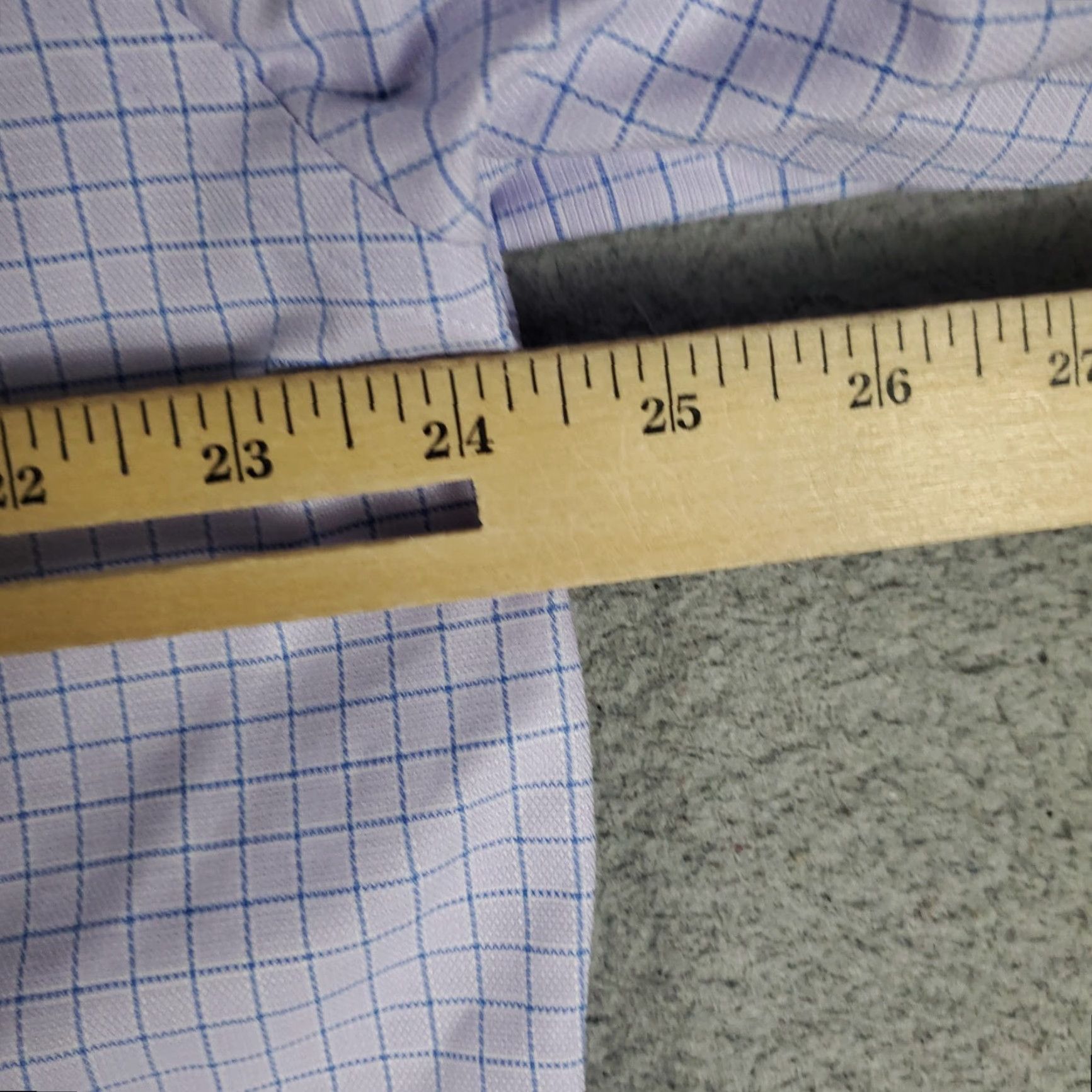 Brooks Brothers Brooks Brothers Shirt Mens 16.5 Purple Check Shirt Dress Button Up Long Sleeve (Note: Keep only original words; ensure accuracy) Size 46R - 5 Thumbnail