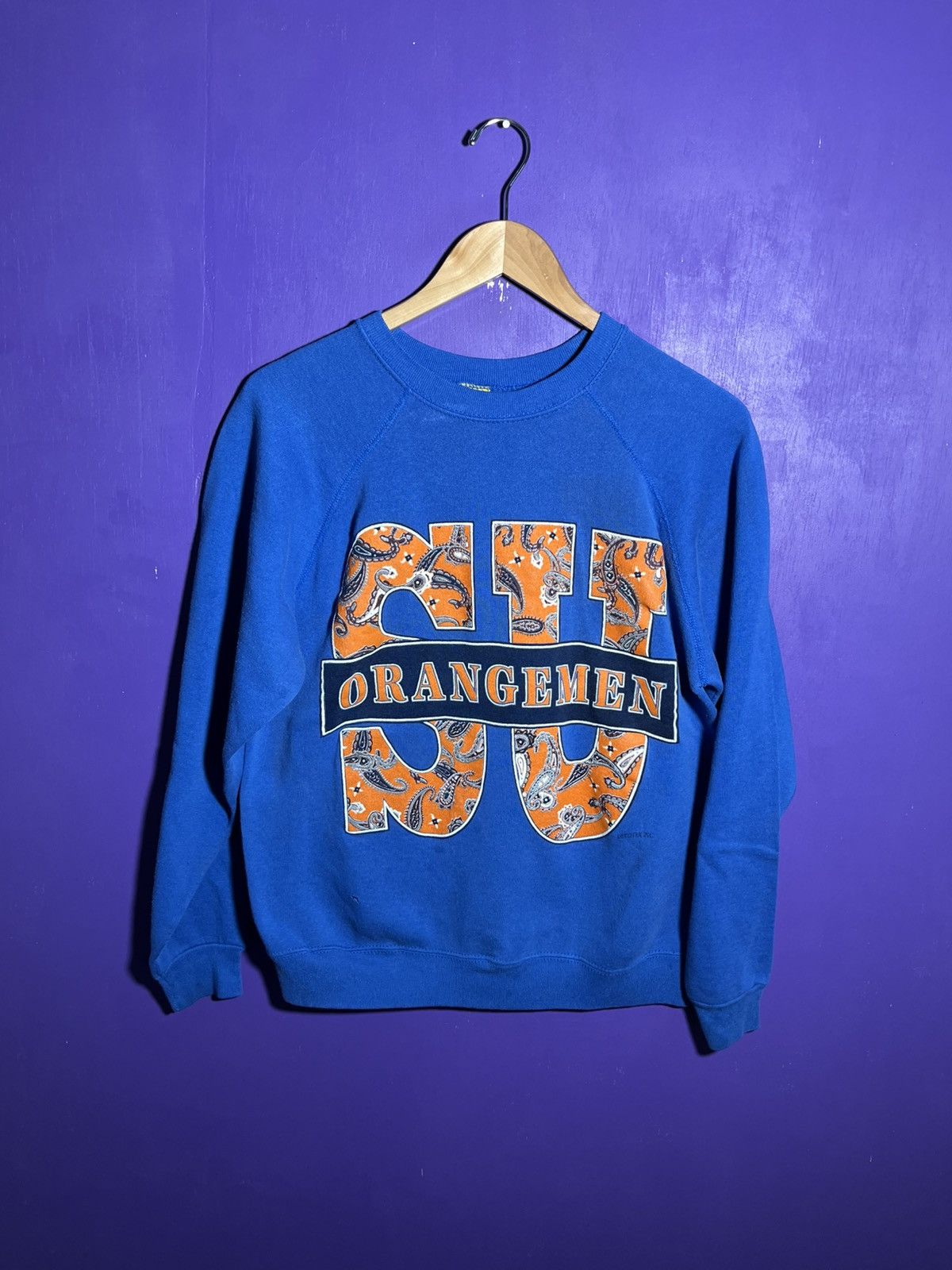 Vintage Vintage 80s Syracuse orangemen paisley logo crewneck Size US M / EU 48-50 / 2 - 1 Thumbnail