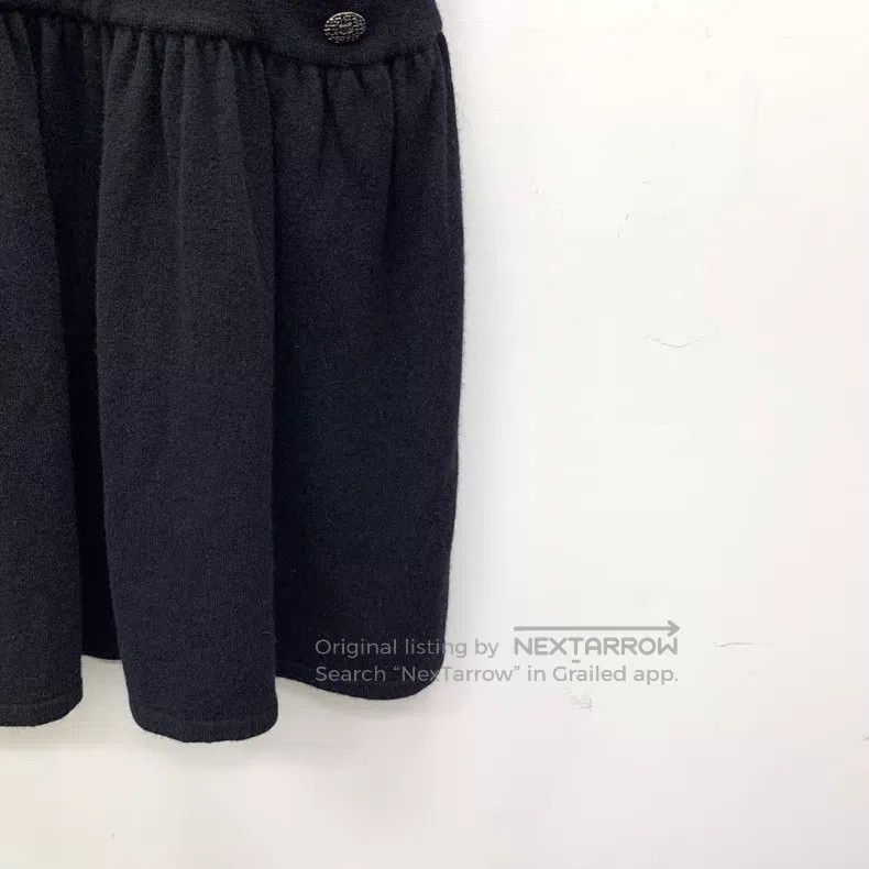 Chanel Chanel Black logo silver logo wool short-sleeved knitted d Size XS / US 0-2 / IT 36-38 - 5 Thumbnail