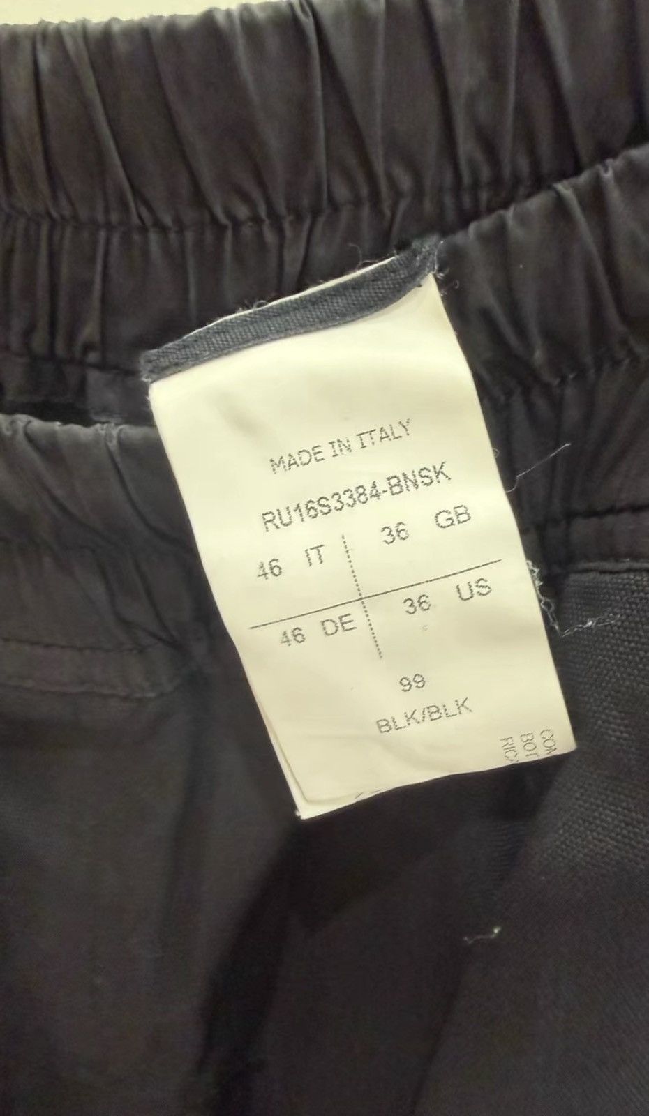 Rick Owens Rick Owens Main Line Black Embroidered Size US 32 / EU 48 - 3 Thumbnail