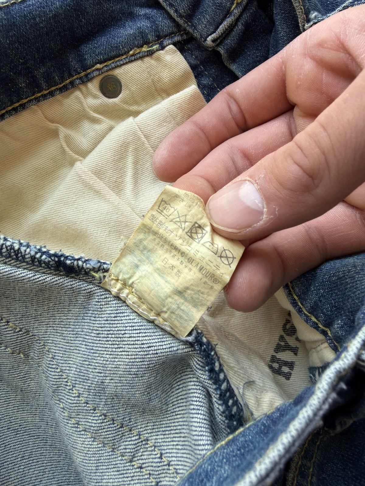 Hysteric Glamour Vintage Hysteric Glamour Boro Repaired Denim Pants Size US 30 / EU 46 - 9 Thumbnail