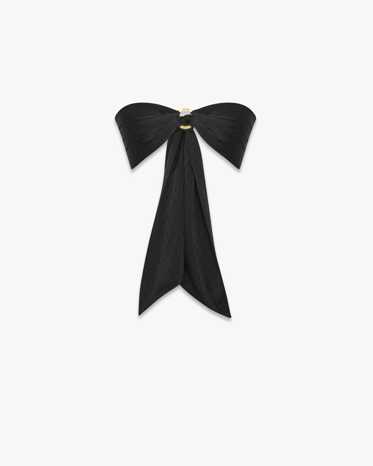 Saint Laurent Paris o1b1hav110525 738139 Size: OS / Bandeau in Silk in Black Size ONE SIZE - 1 Thumbnail
