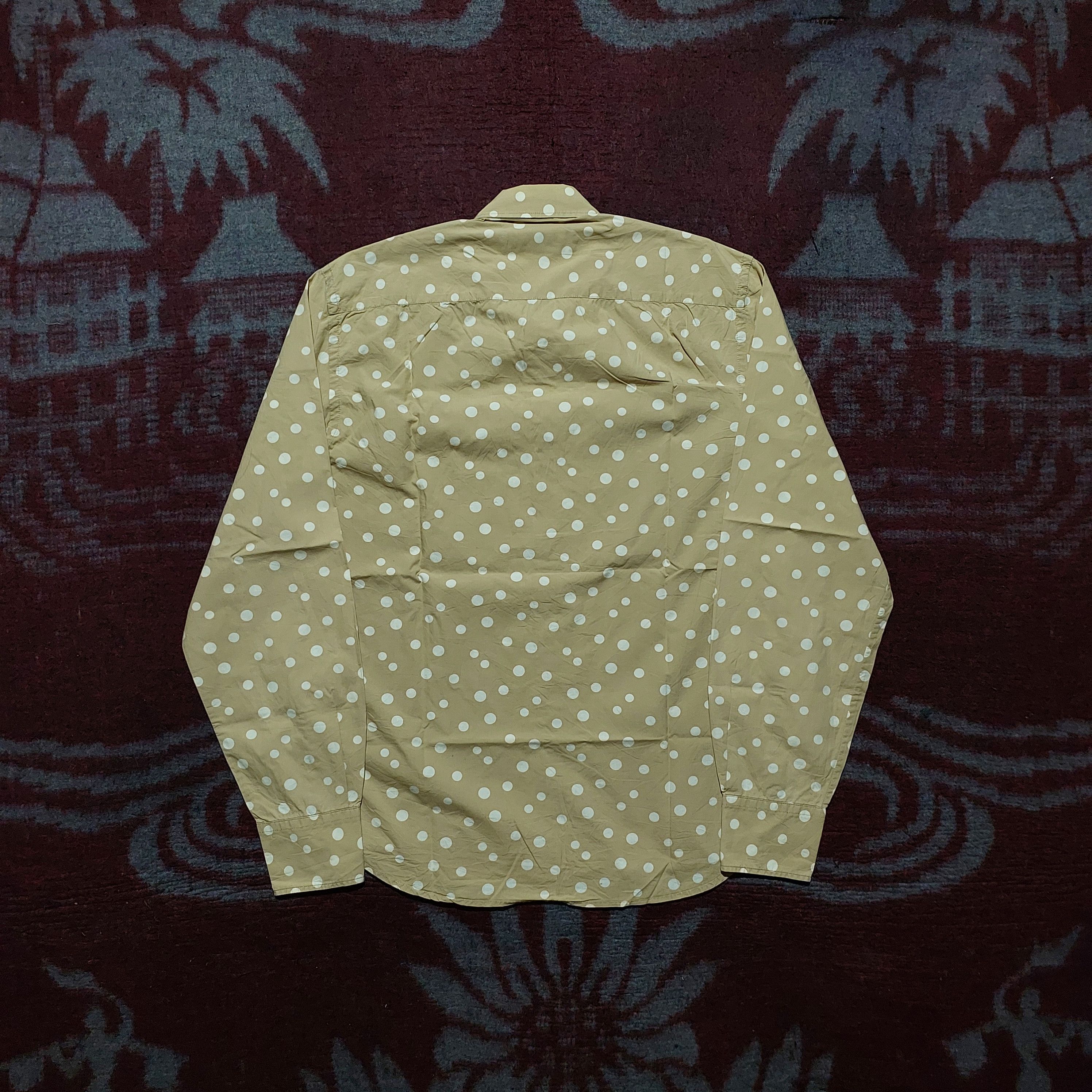 Marni Marni italy beige polka L/s shirt Size US M / EU 48-50 / 2 - 2 Thumbnail