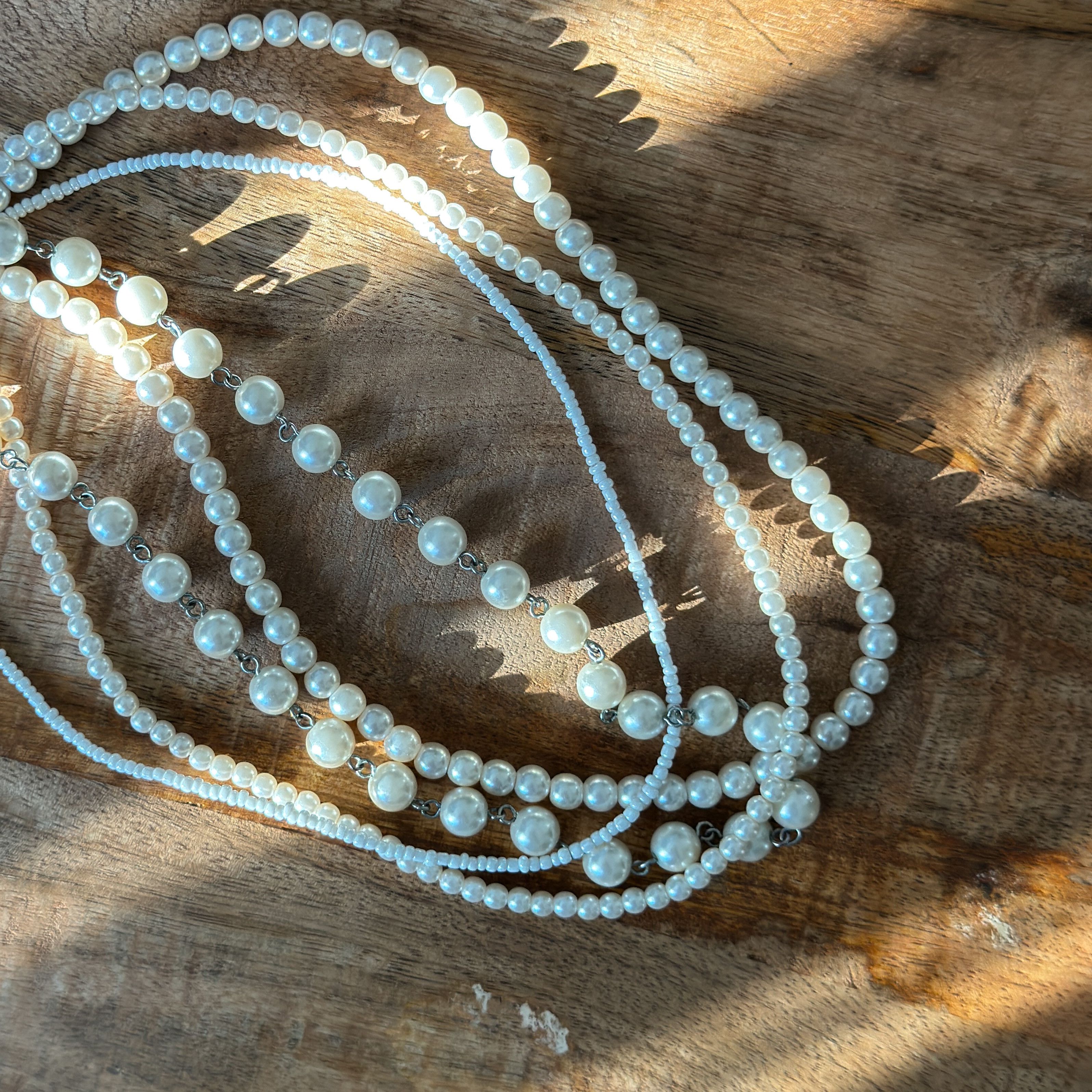 Jewelry Pearl Necklace Beaded & Sequin Multi Strands Size ONE SIZE - 3 Thumbnail