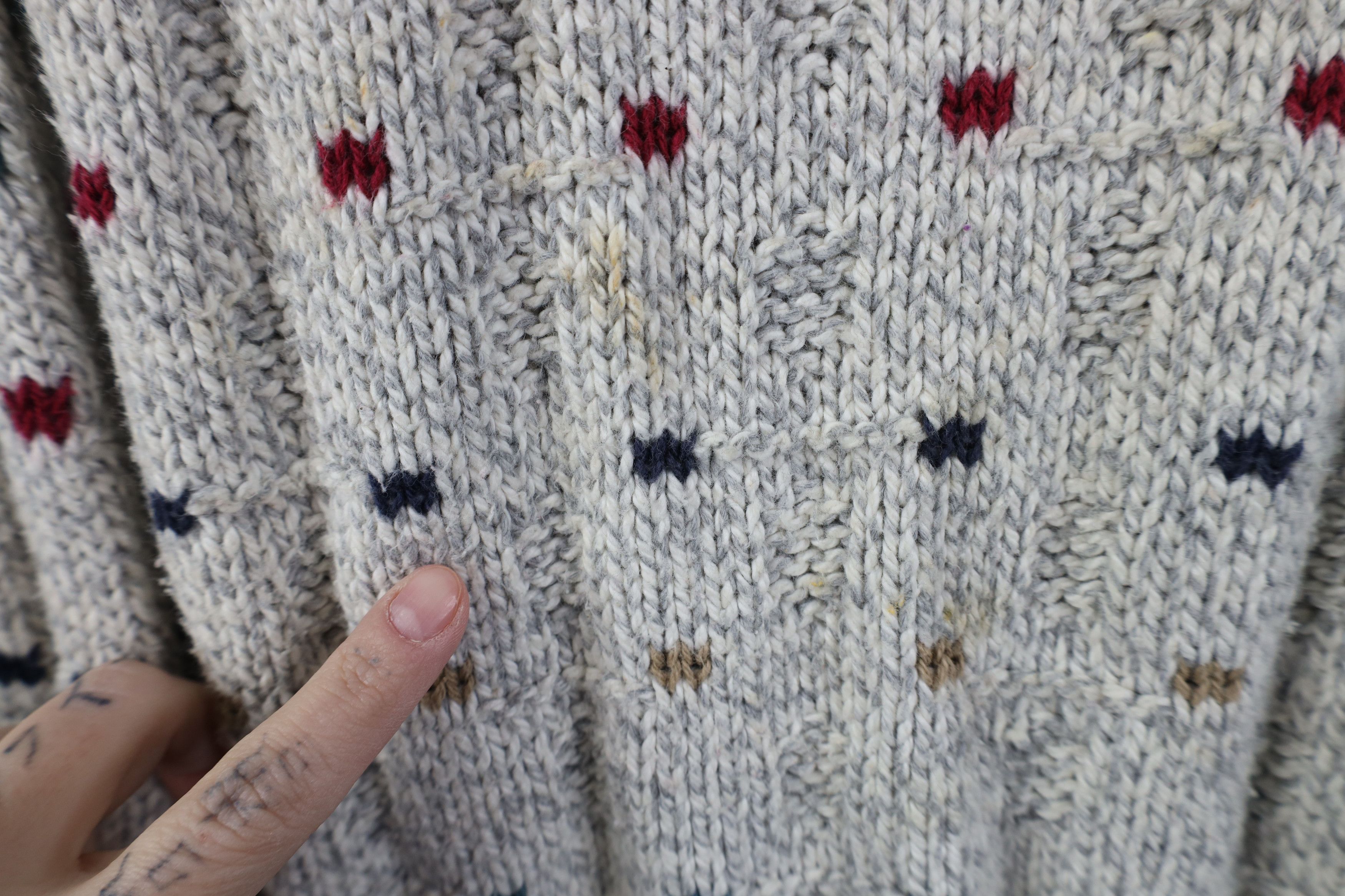 Vintage Vintage 90s Streetwear Chunky Cotton Knit Sweater USA Size US M / EU 48-50 / 2 - 4 Thumbnail