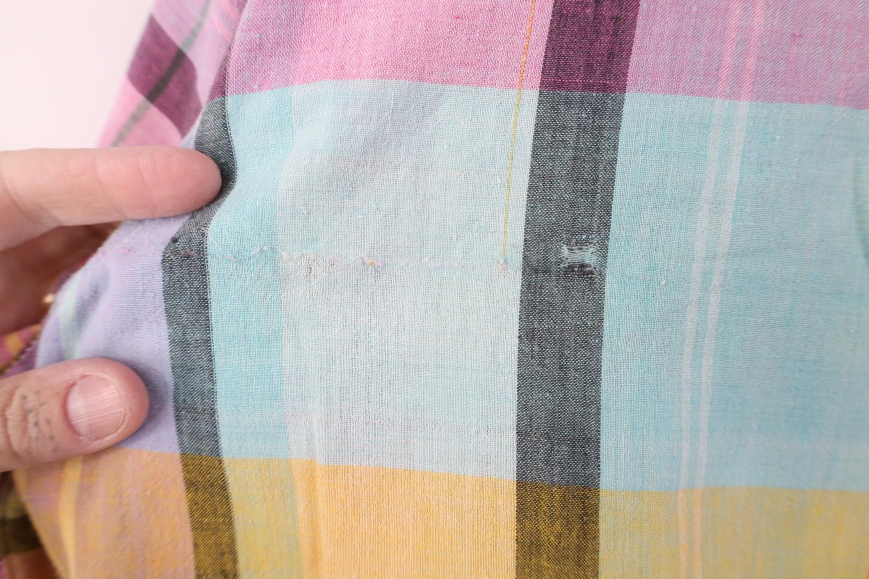Vintage Vintage 90s Tailoring Madras Plaid Button Down Shirt USA Size US XL / EU 56 / 4 - 10 Thumbnail