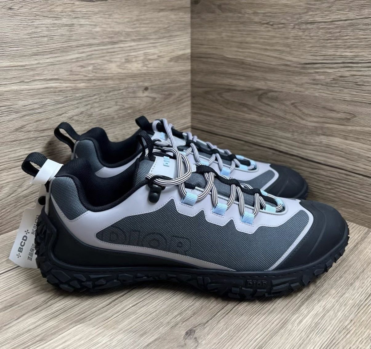 Dior Dior Izon Gray-Blue Low-Top Hiking Sneakers J41 Size US 8.5 / EU 41-42 - 3 Thumbnail