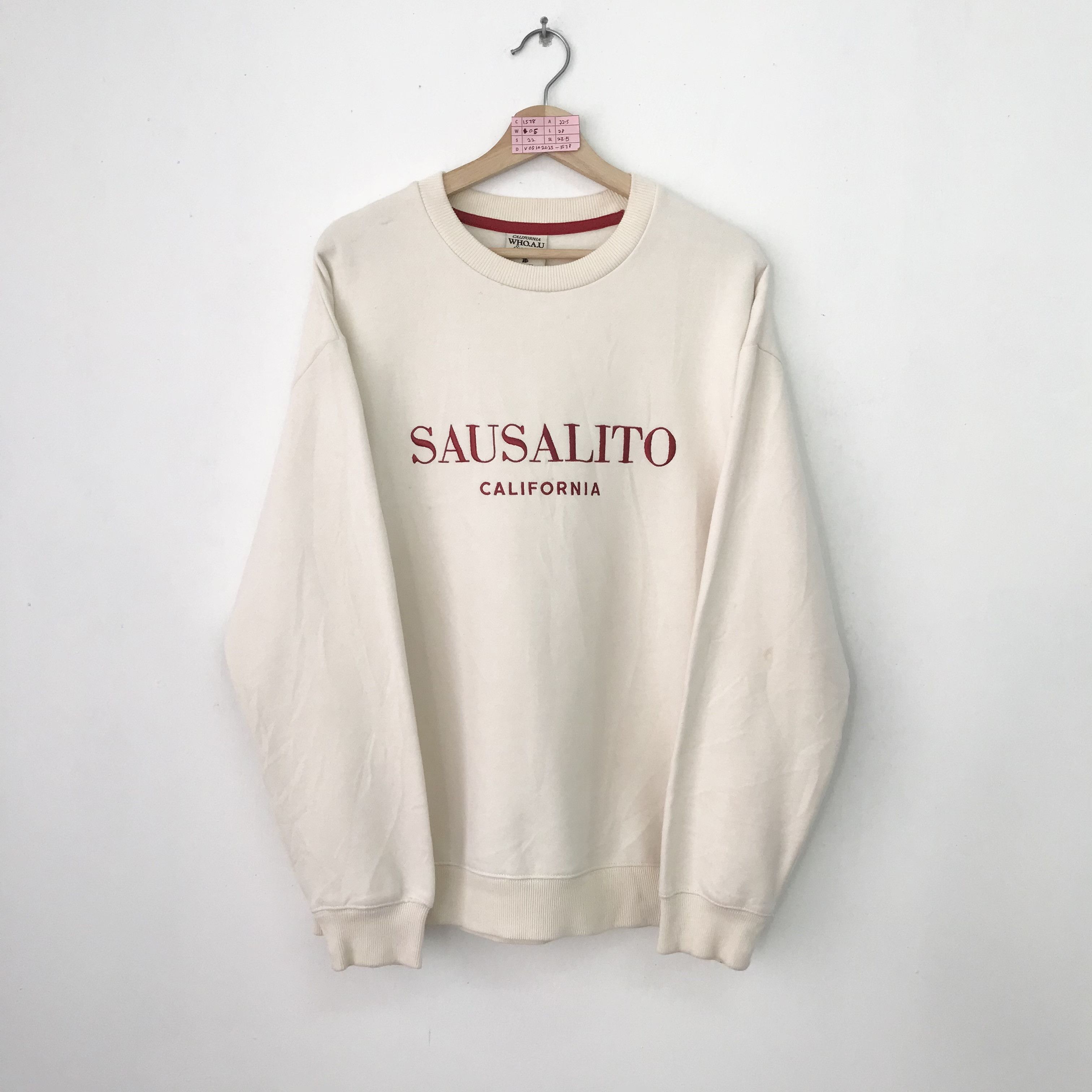 Vintage Vintage Sausalito California Embroidery Logo Sweatshirts Size US M / EU 48-50 / 2 - 1 Thumbnail