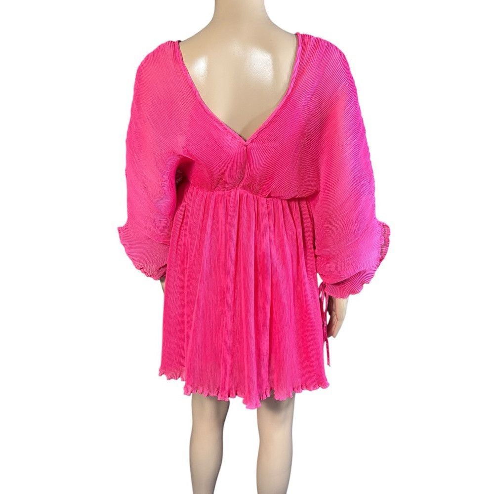 Other NWT New $150 Free People Let Me Be Chiffon Plunge Mini Pink Size XXS / US 00 / IT 34 - 5 Thumbnail