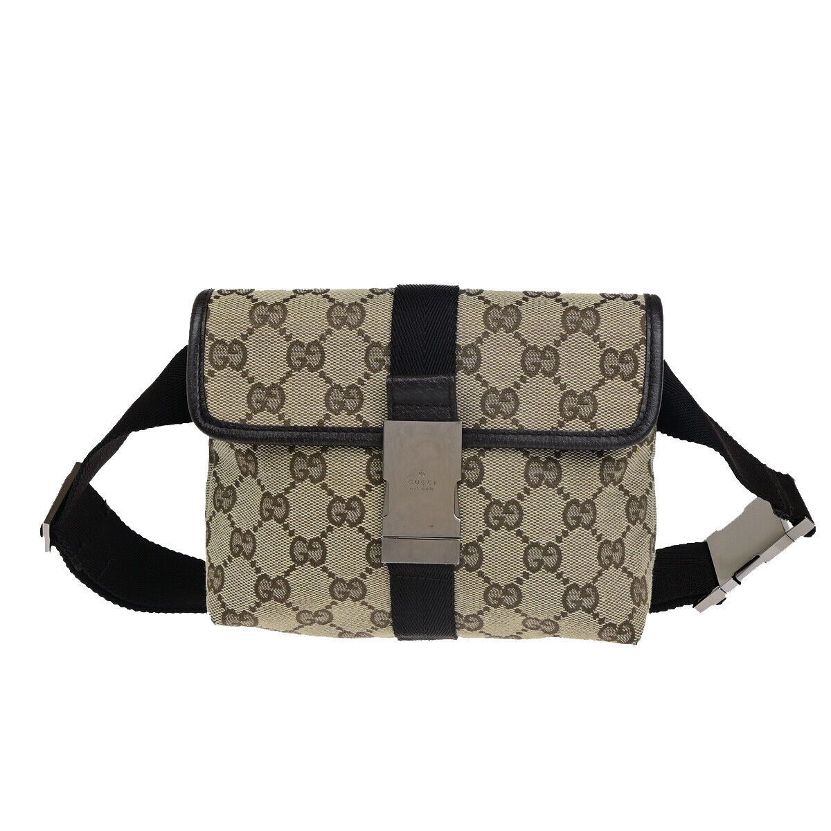 Gucci Beige Canvas Shoulder Bag (Pre-Owned) Size ONE SIZE - 1 Thumbnail