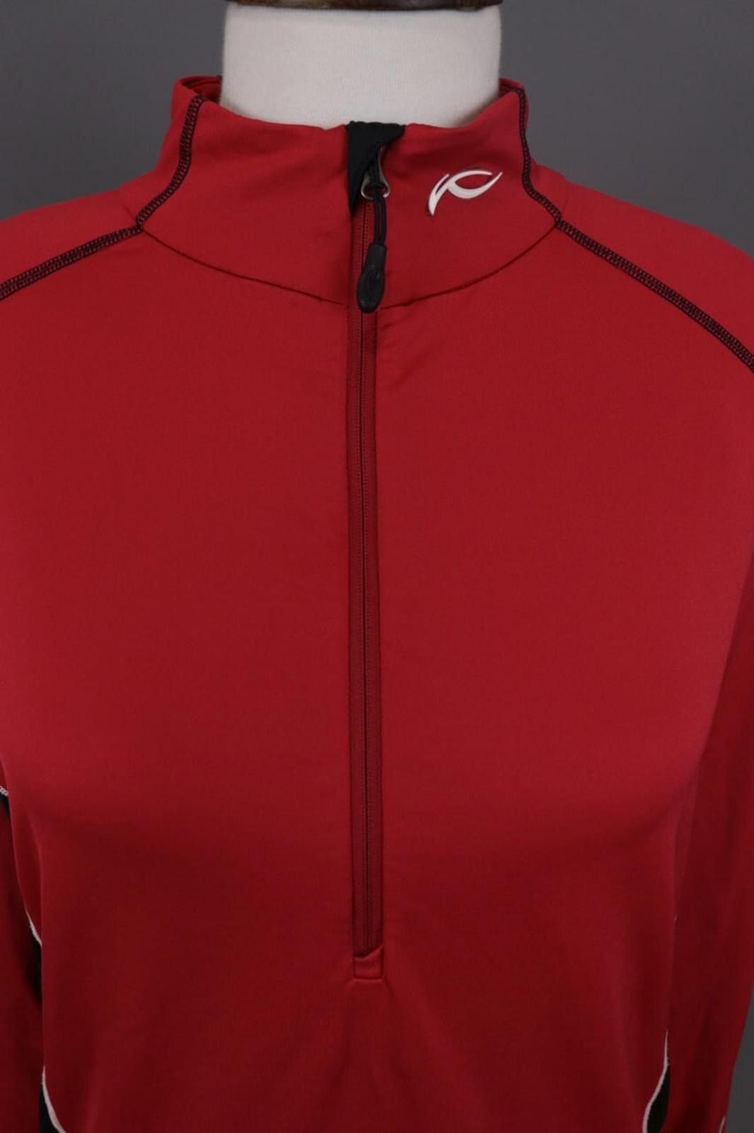 KJUS Mens Kjus Red High Neck 1/4 Zip Activewear Sweater Size 52 L Size US L / EU 52-54 / 3 - 8 Thumbnail